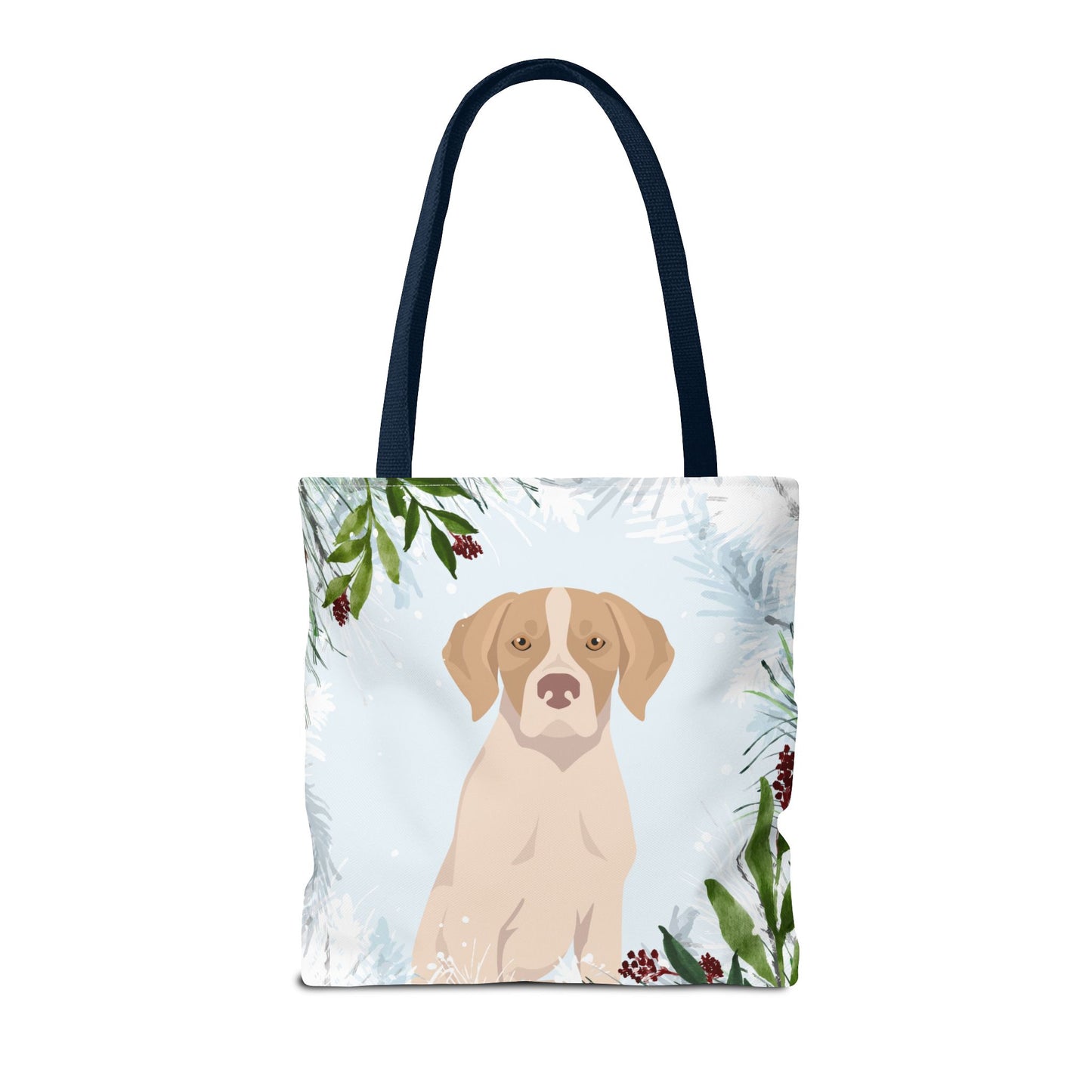 Pointer Dog Christmas Holiday Tote Bag 16x16