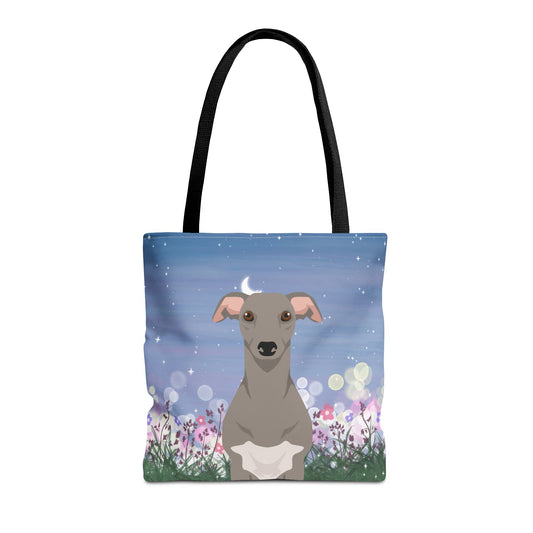 Whippet Dog Tote Bag 16x16