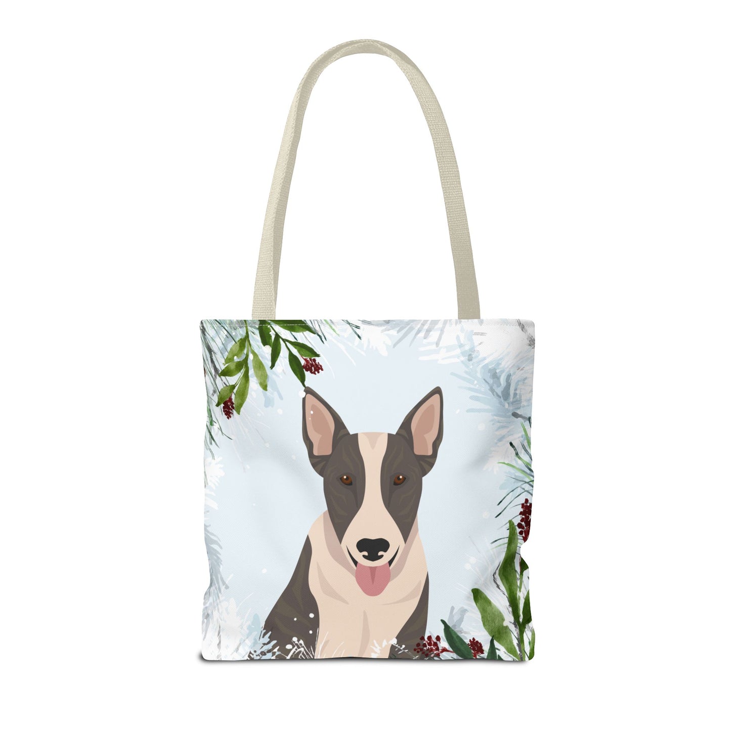 Bull Terrier Dog Christmas Holiday Tote Bag 16x16