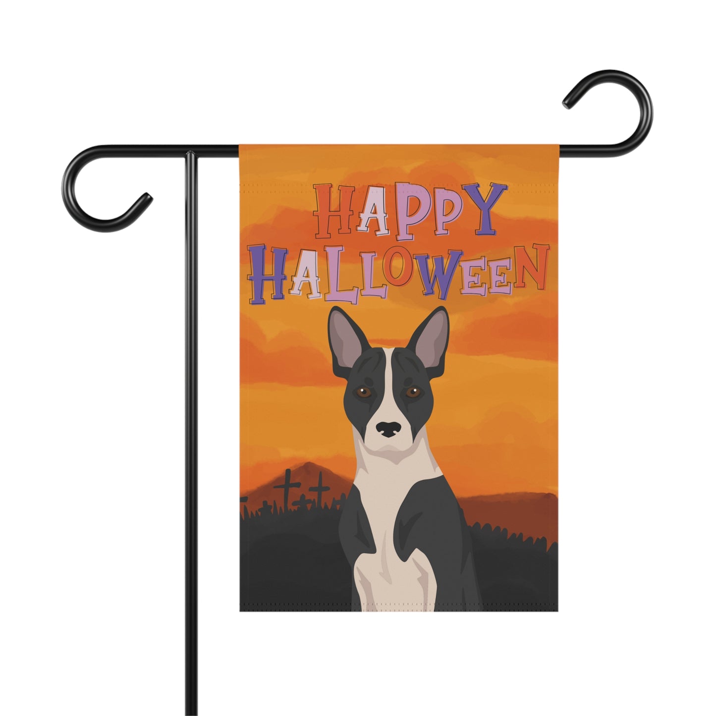 Telomian Dog Halloween Garden Flag