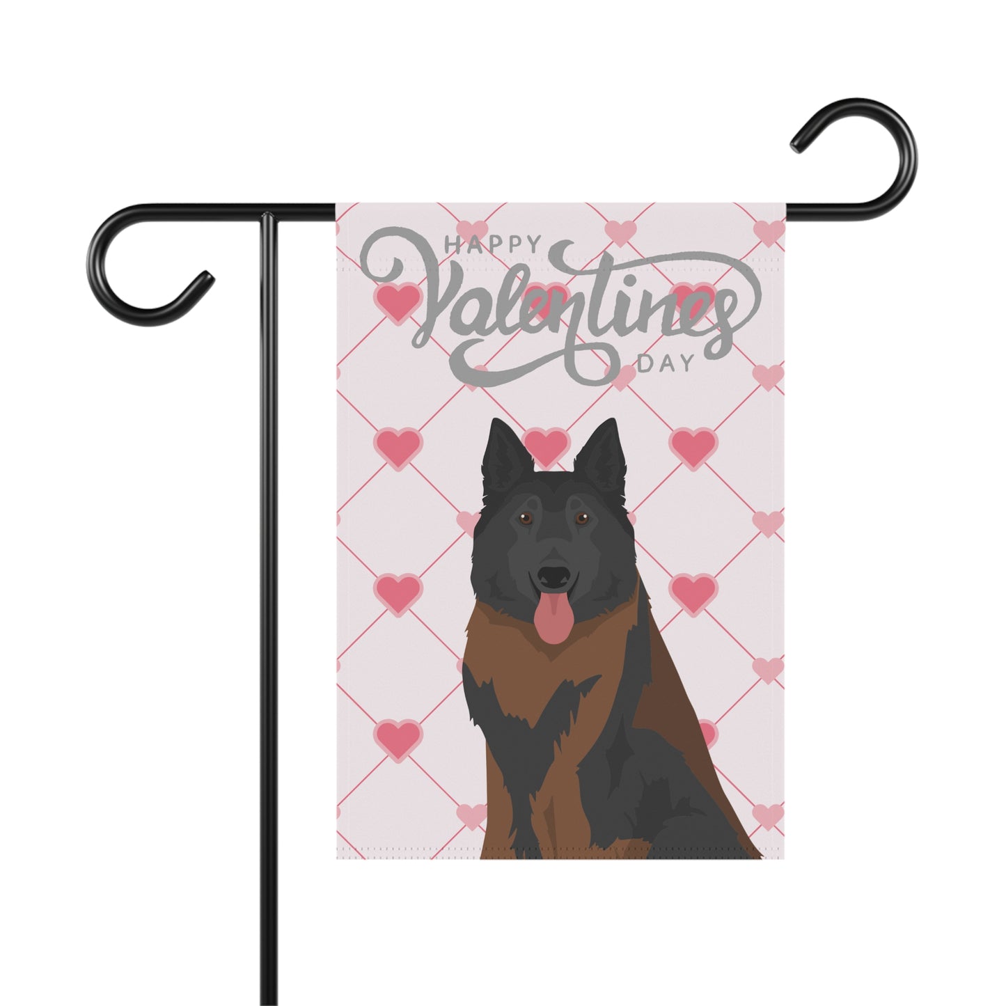 Belgian Tervuren Dog Valentines Day Garden Flag