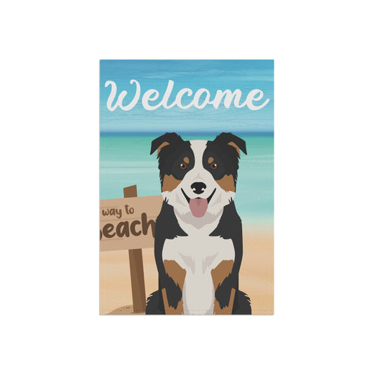 Border Collie Dog Garden Flag