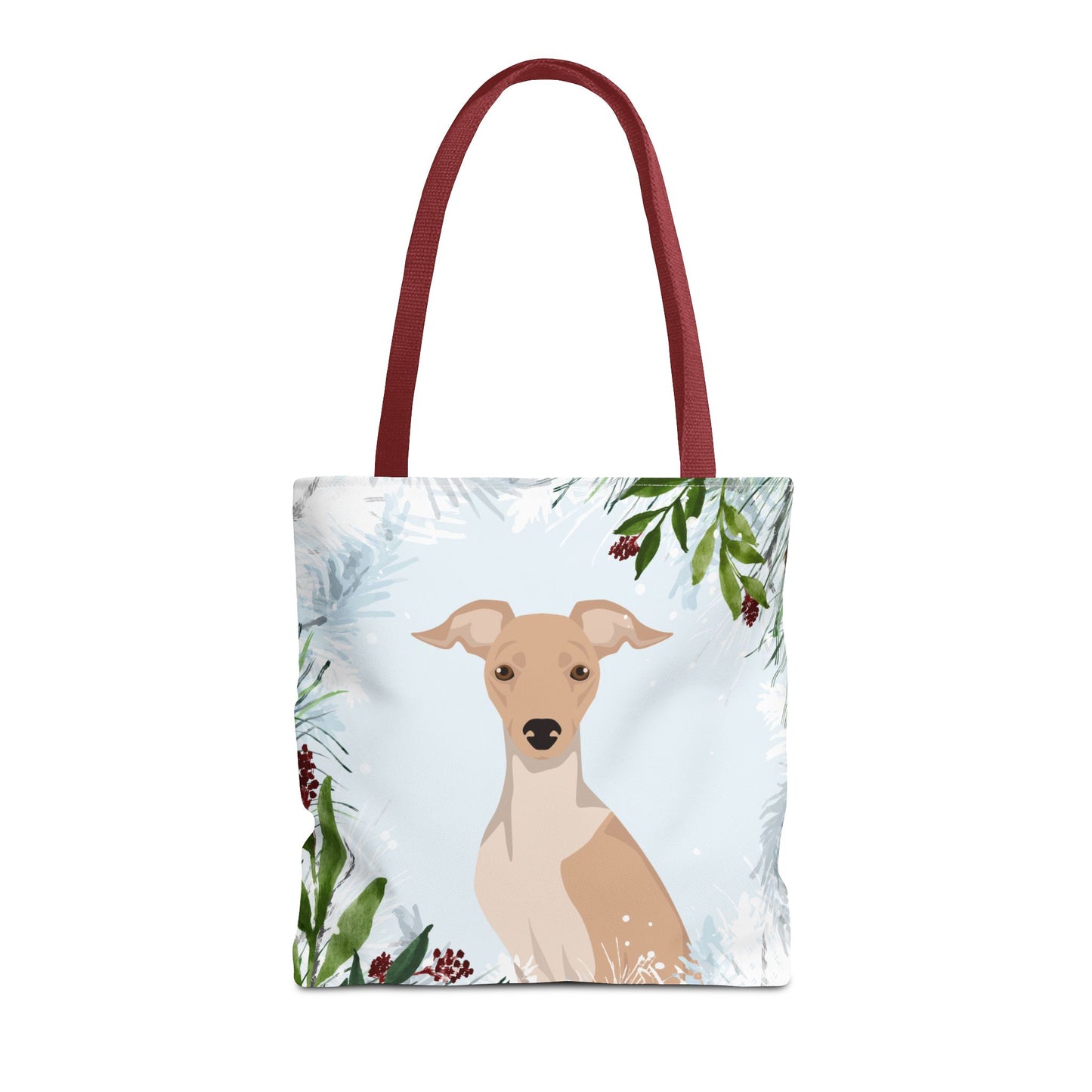 Italian Greyhound Dog Christmas Holiday Tote Bag 16x16