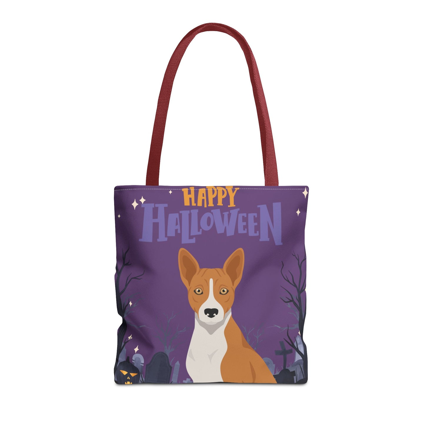 Basenji Dog Happy Halloween Tote Bag 16x16