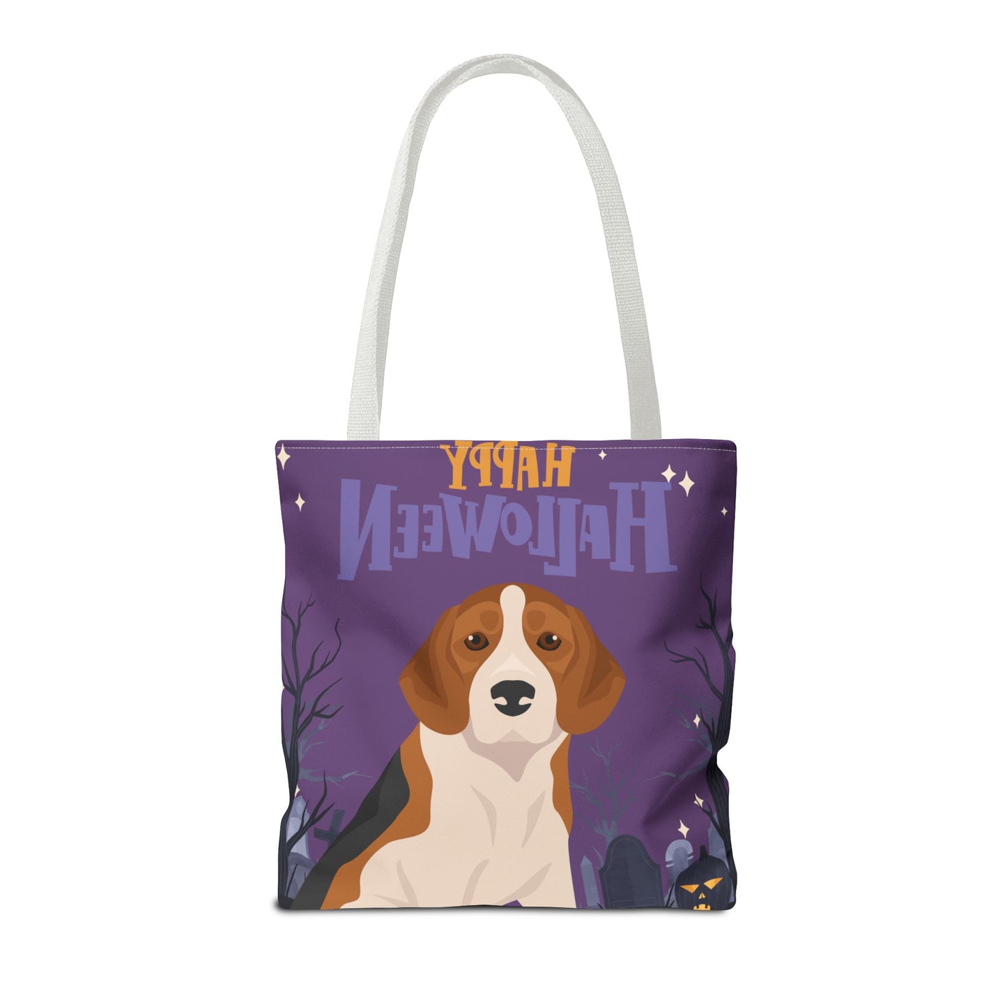 Beagle Dog Happy Halloween Tote Bag 16x16