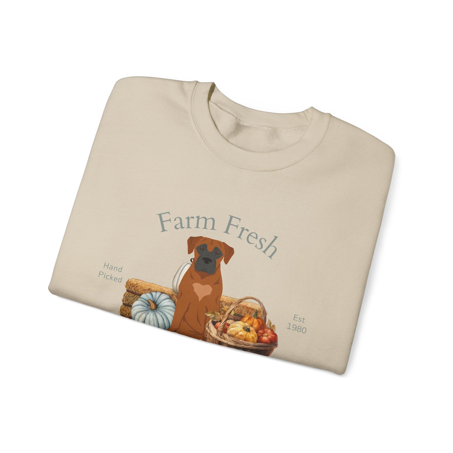 Boerboel Dog Fall Farm Fresh Unisex Heavy Blend Crewneck Sweatshirt