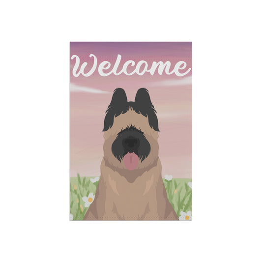 Briard Dog Welcome Garden Flag