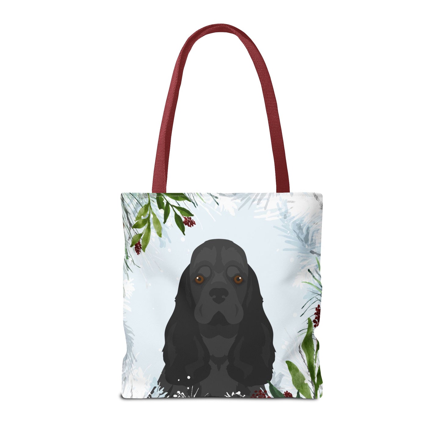 Cocker Spaniel Dog Christmas Holiday Tote Bag 16x16