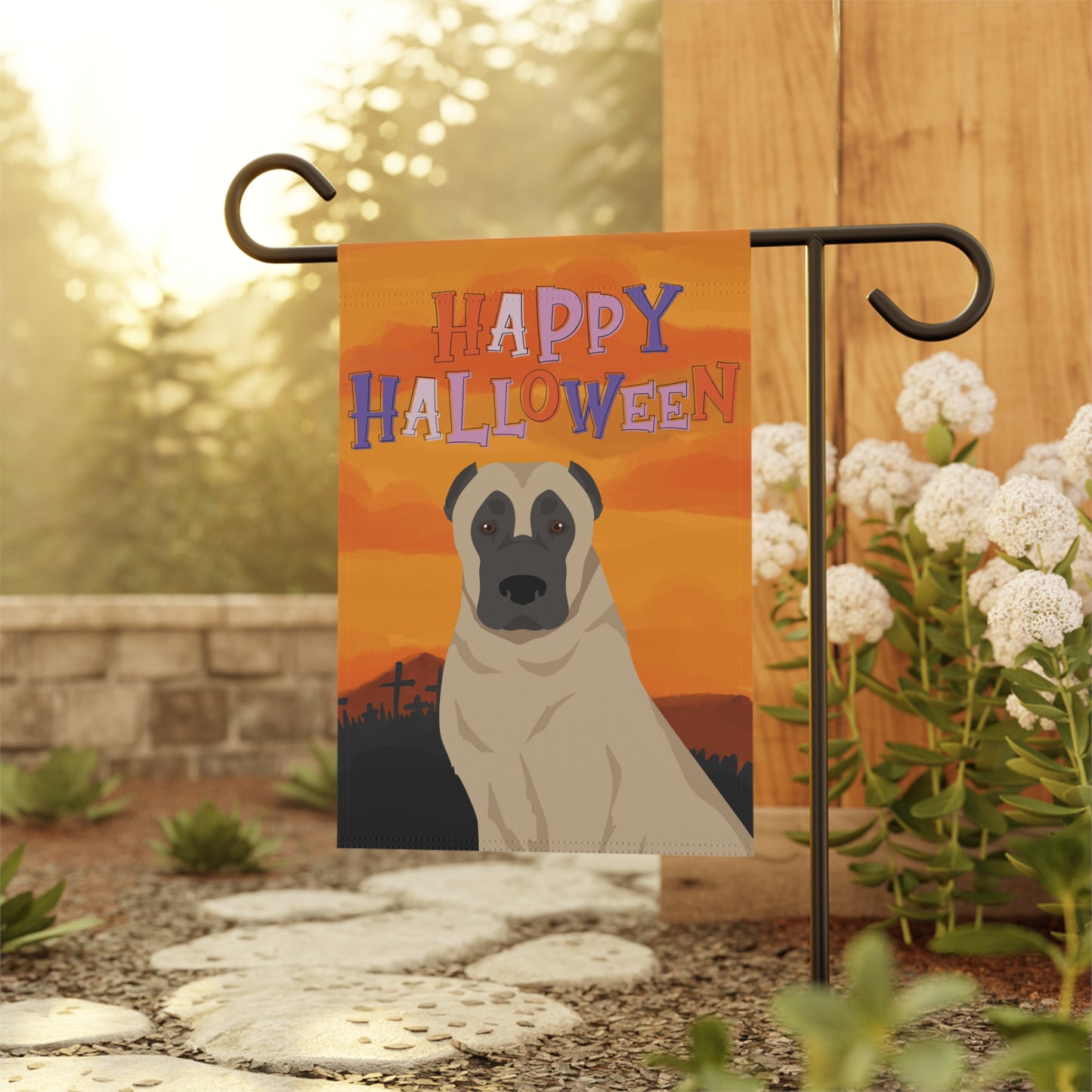 Kangal Dog Halloween Garden Flag