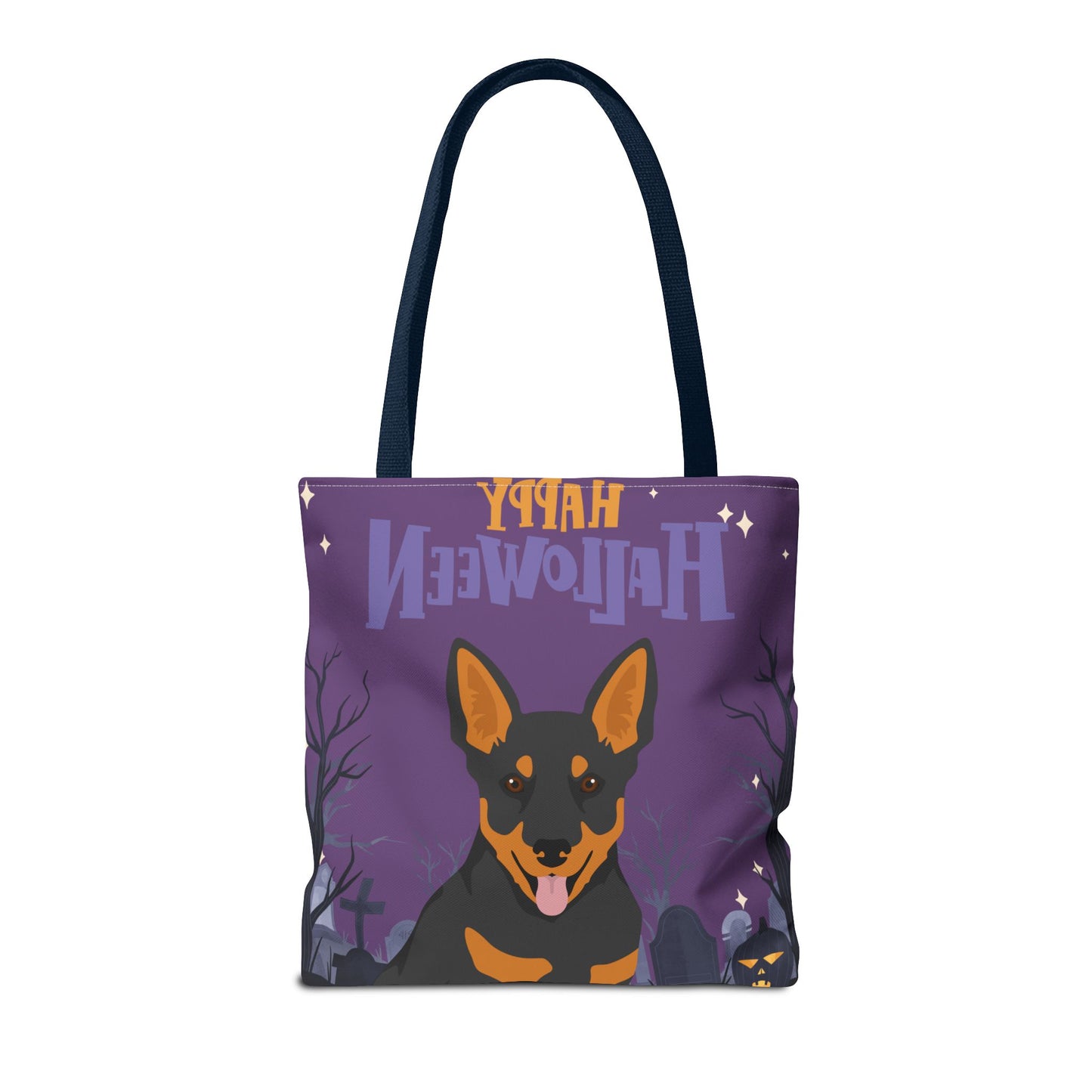 Lancashire Heeler Dog Happy Halloween Tote Bag 16x16