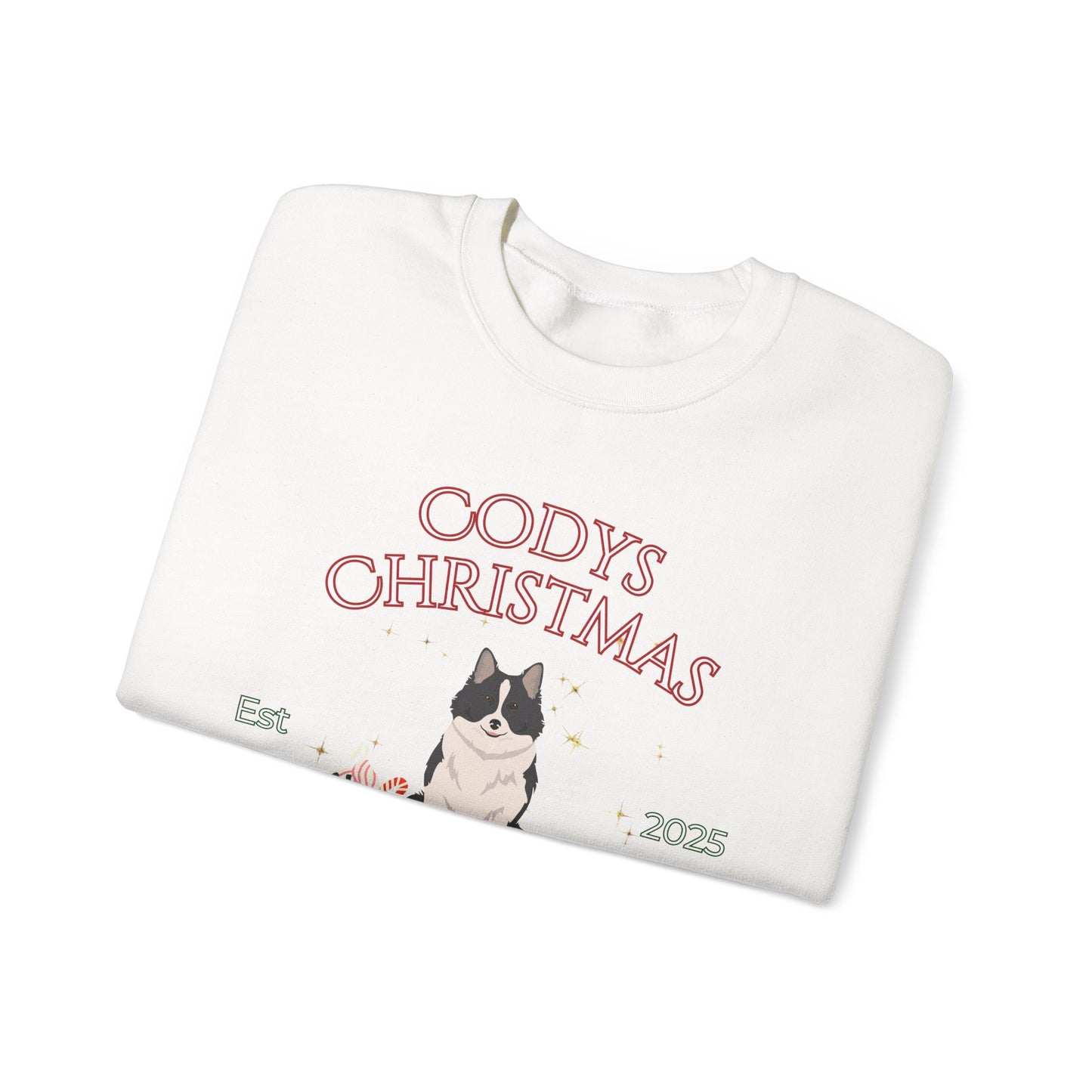 Icelandic Sheepdog Dog Christmas Social Club Unisex Heavy Blend Crewneck Sweatshirt Custom Name