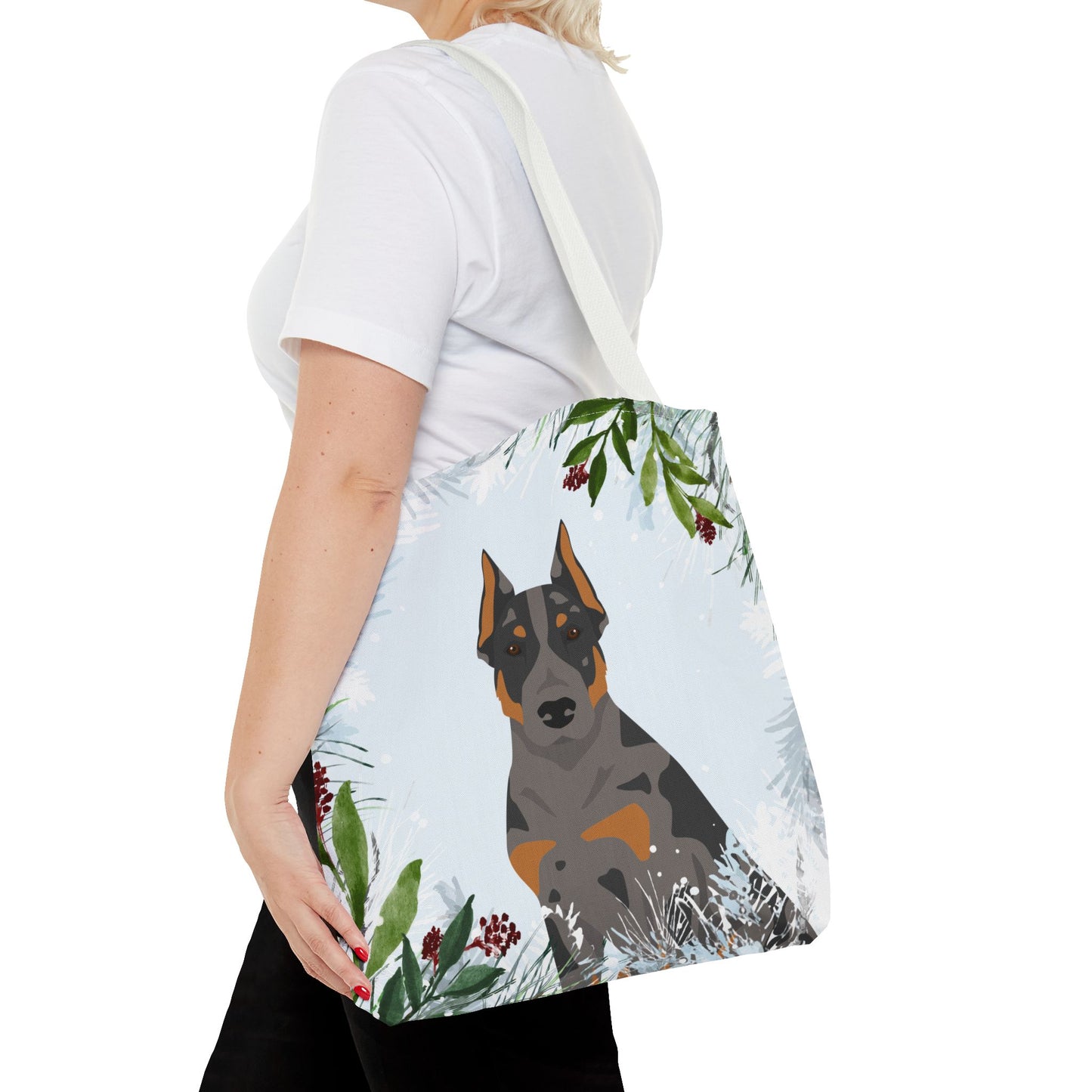 Beauceron Dog Christmas Holiday Tote Bag 16x16