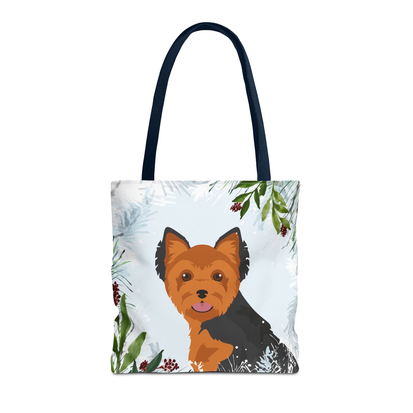 Yorkshire Terrier Dog Christmas Holiday Tote Bag 16x16