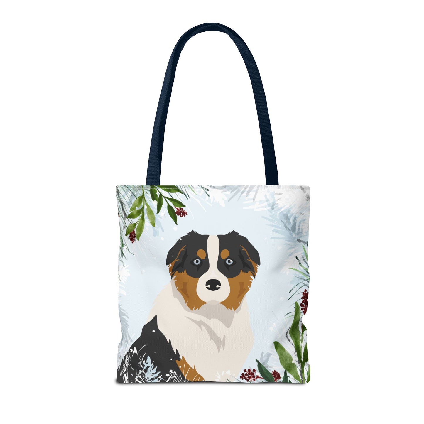 Australian Shepherd Dog Christmas Holiday Tote Bag 16x16