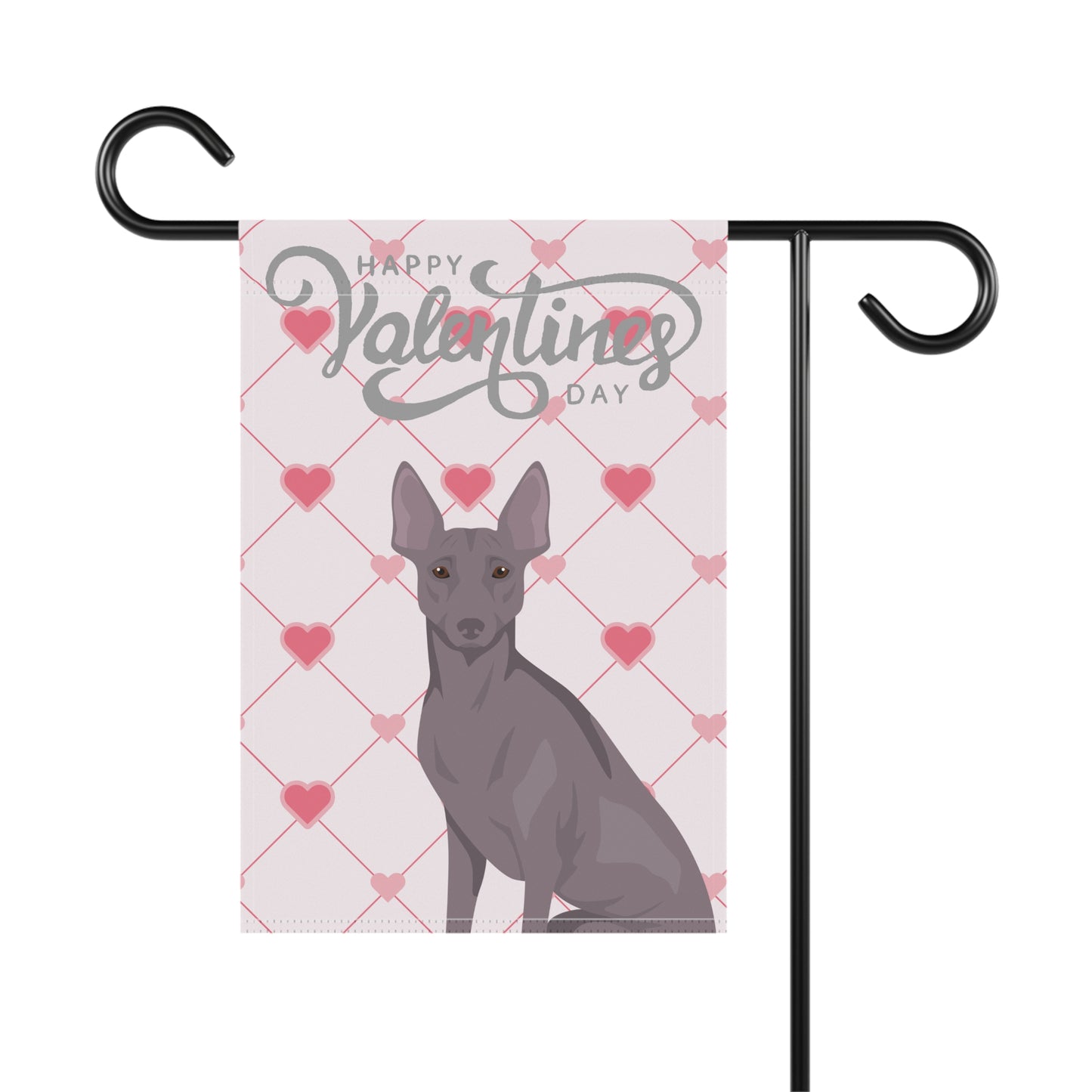 Peruvian Inca Orchid Dog Valentines Day Garden Flag