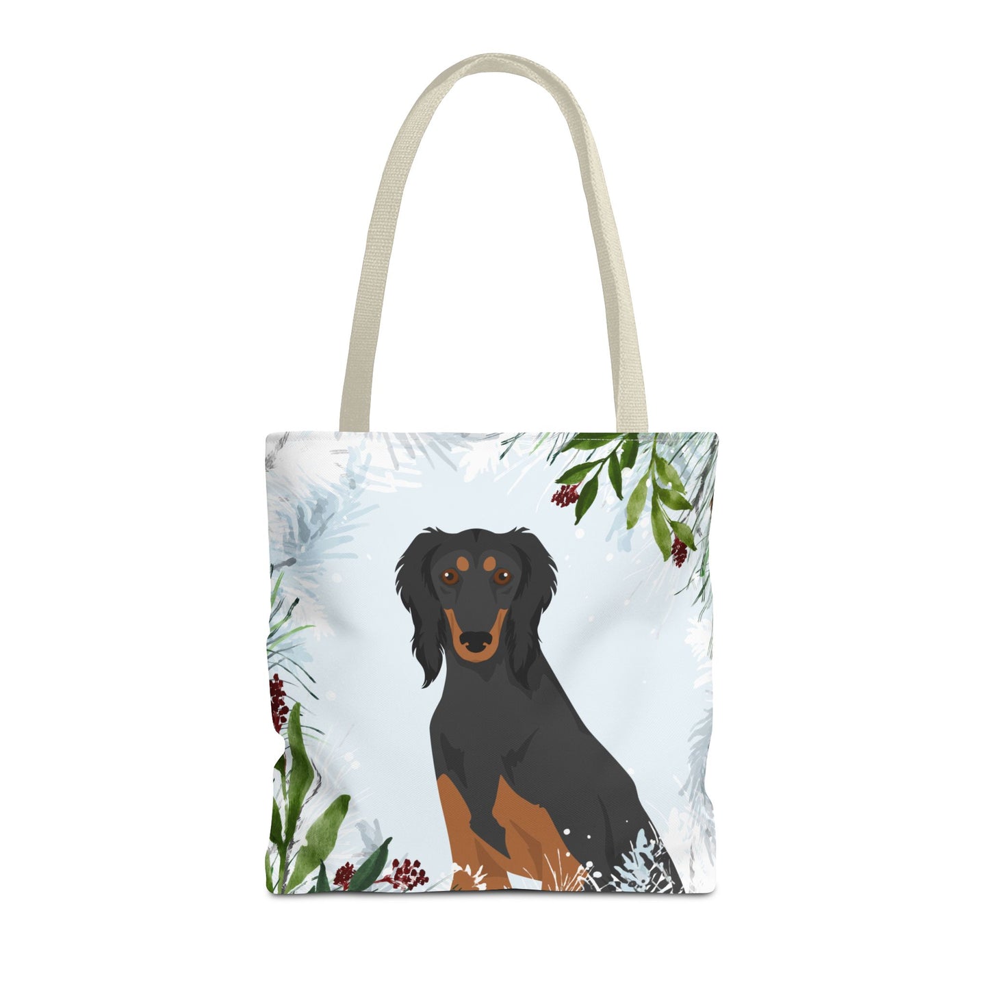 Saluki Dog Christmas Holiday Tote Bag 16x16