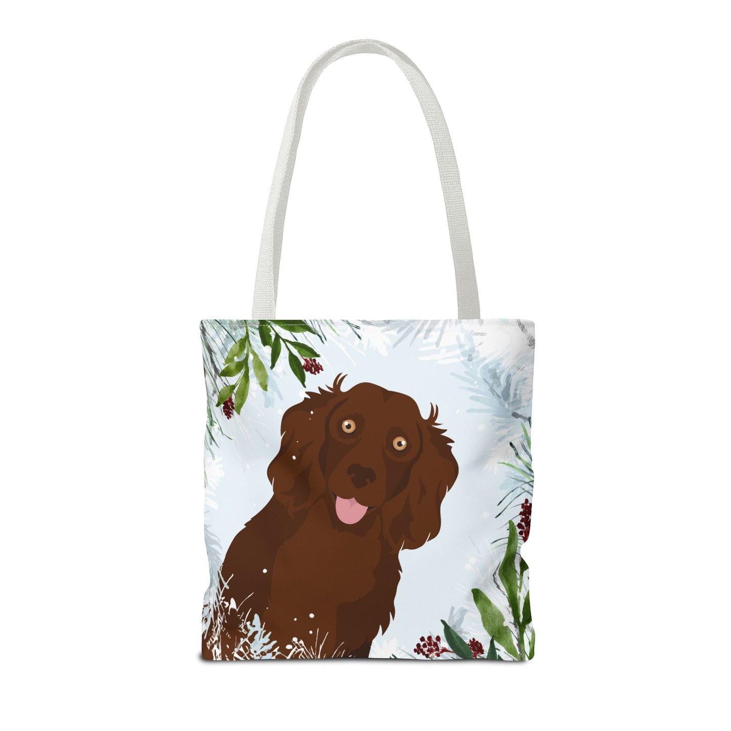 Boykin Spaniel Dog Christmas Holiday Tote Bag 16x16