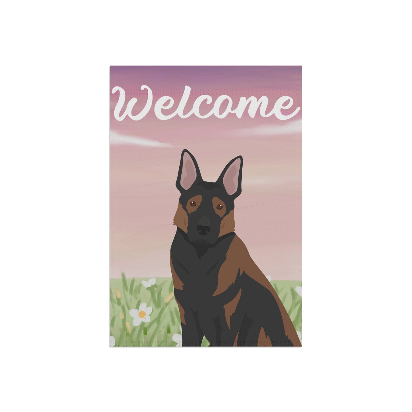 German Shepherd Dog Welcome Garden Flag