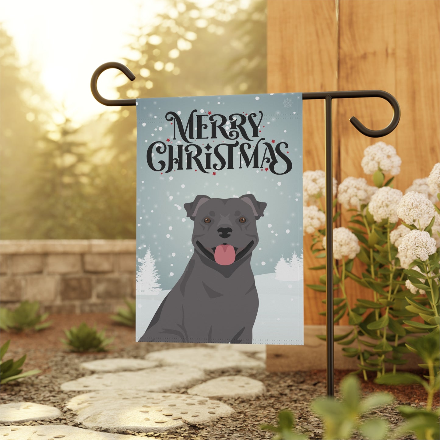 Staffordshire Bull Terrier Dog Garden Flag