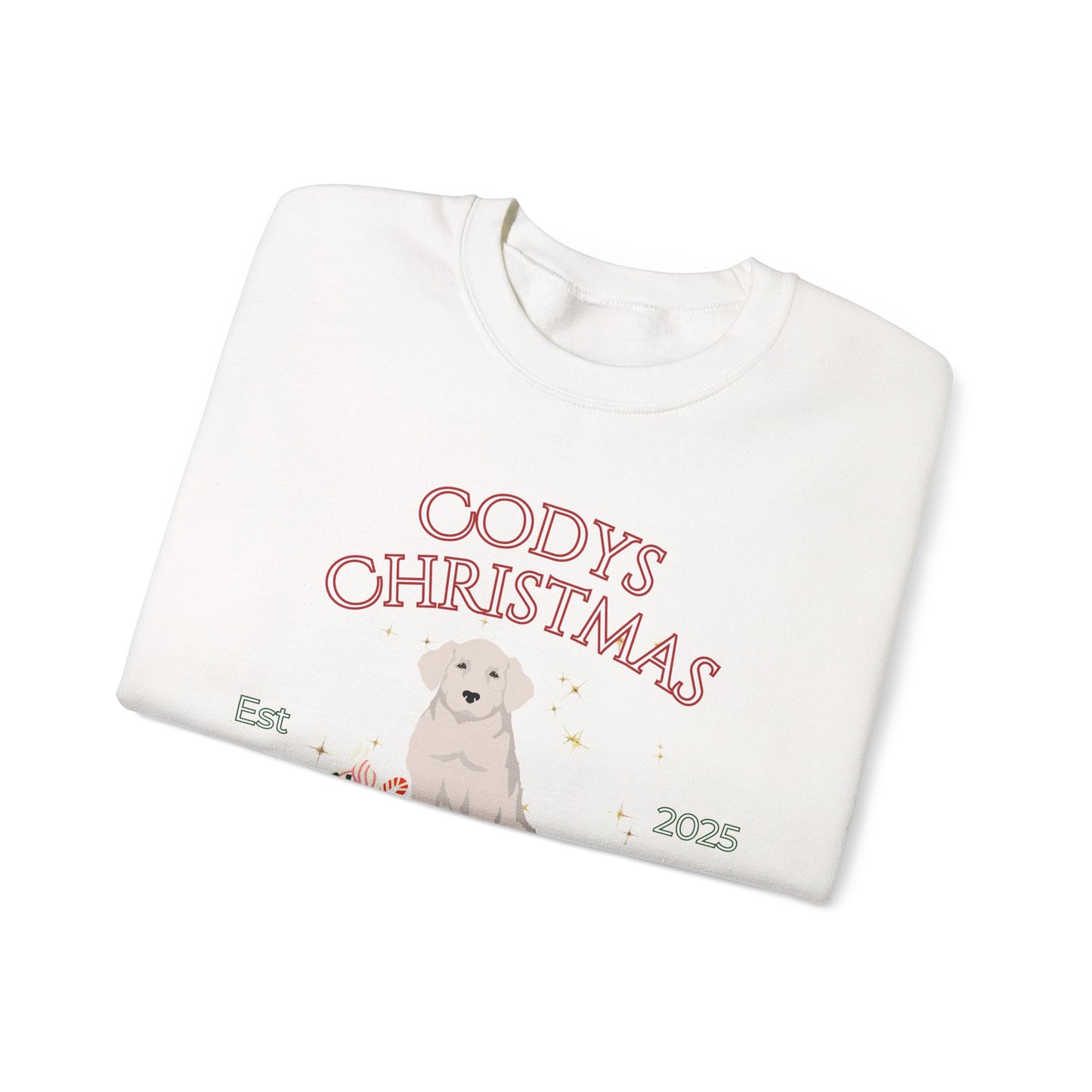 Kuvas Dog Christmas Social Club Unisex Heavy Blend Crewneck Sweatshirt Custom Name