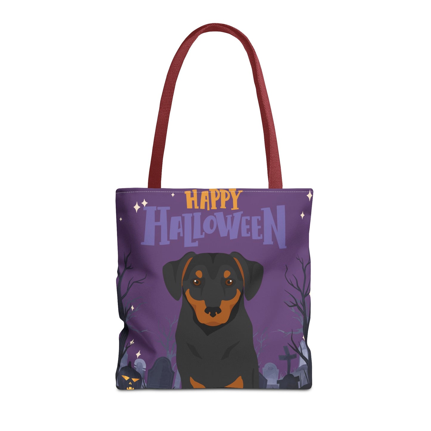 Austrian Pinscher Dog Happy Halloween Tote Bag 16x16