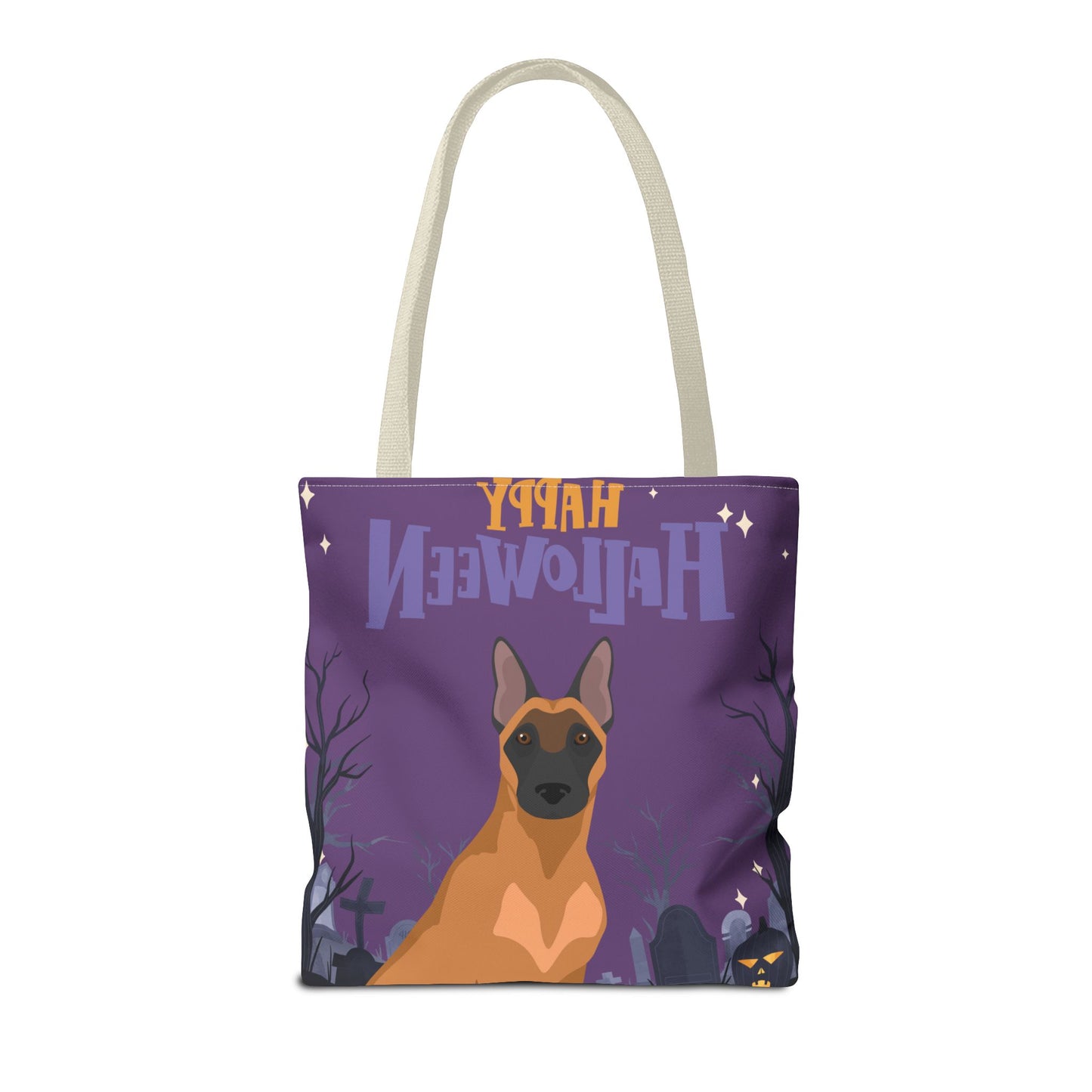 Belgain Malinois Dog Happy Halloween Tote Bag 16x16