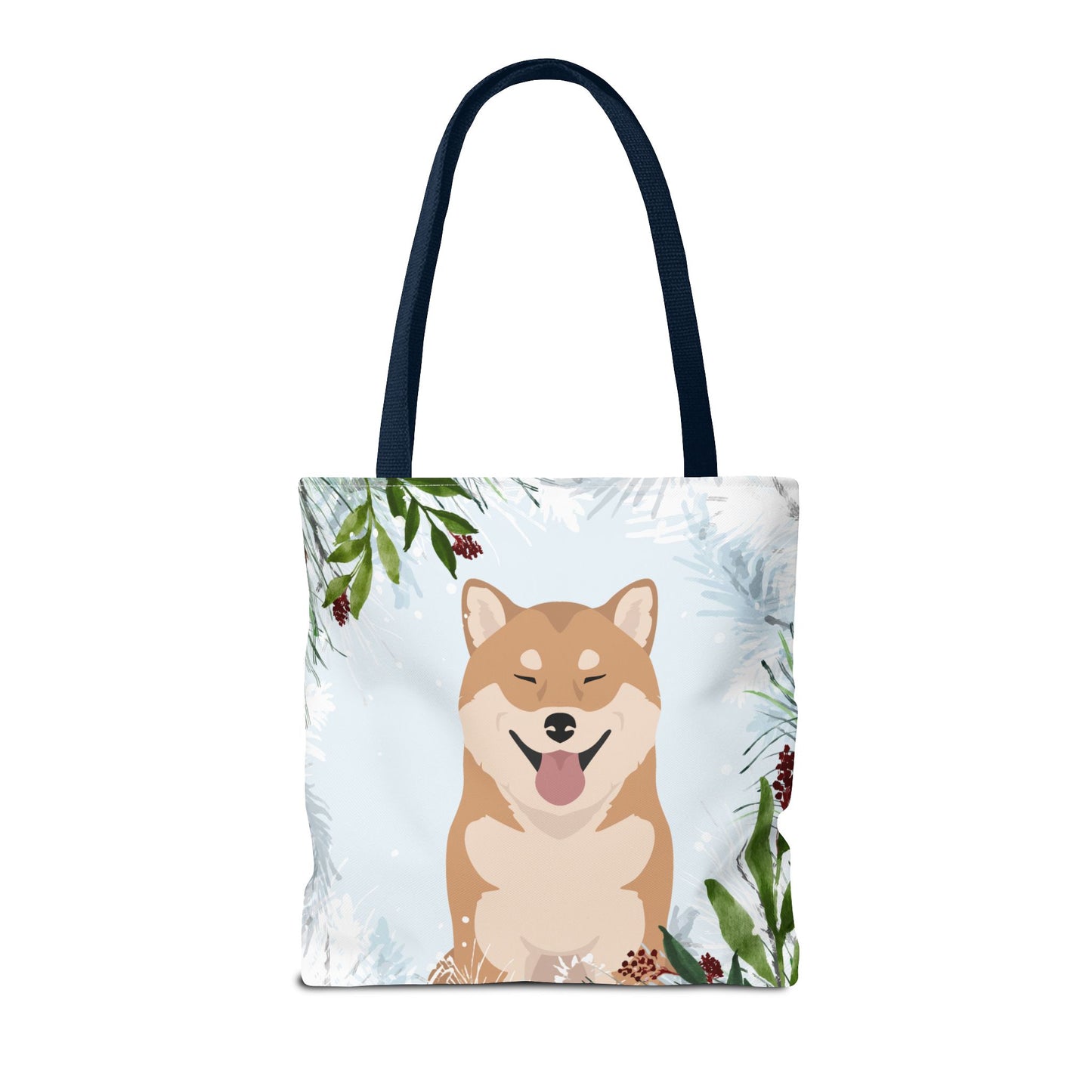 Shiba Inu Dog Christmas Holiday Tote Bag 16x16