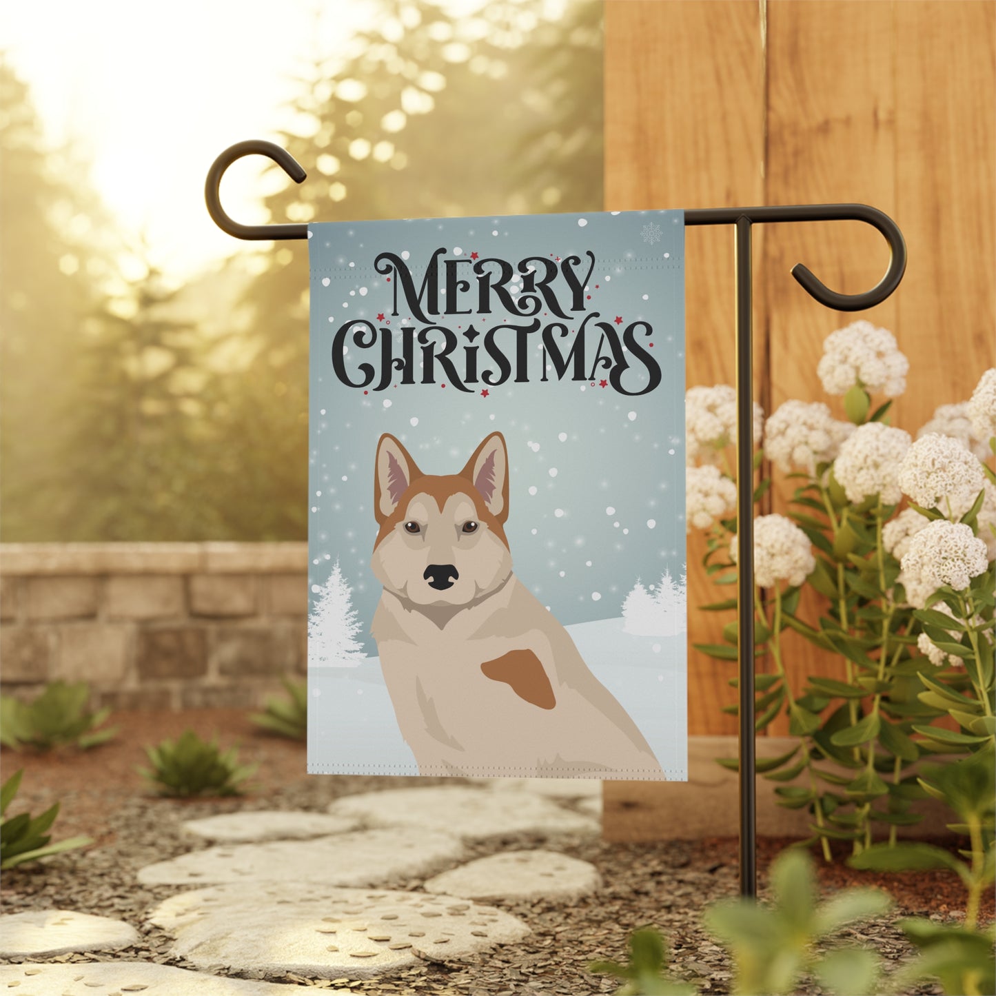 East Siberian Laika Dog Garden Flag