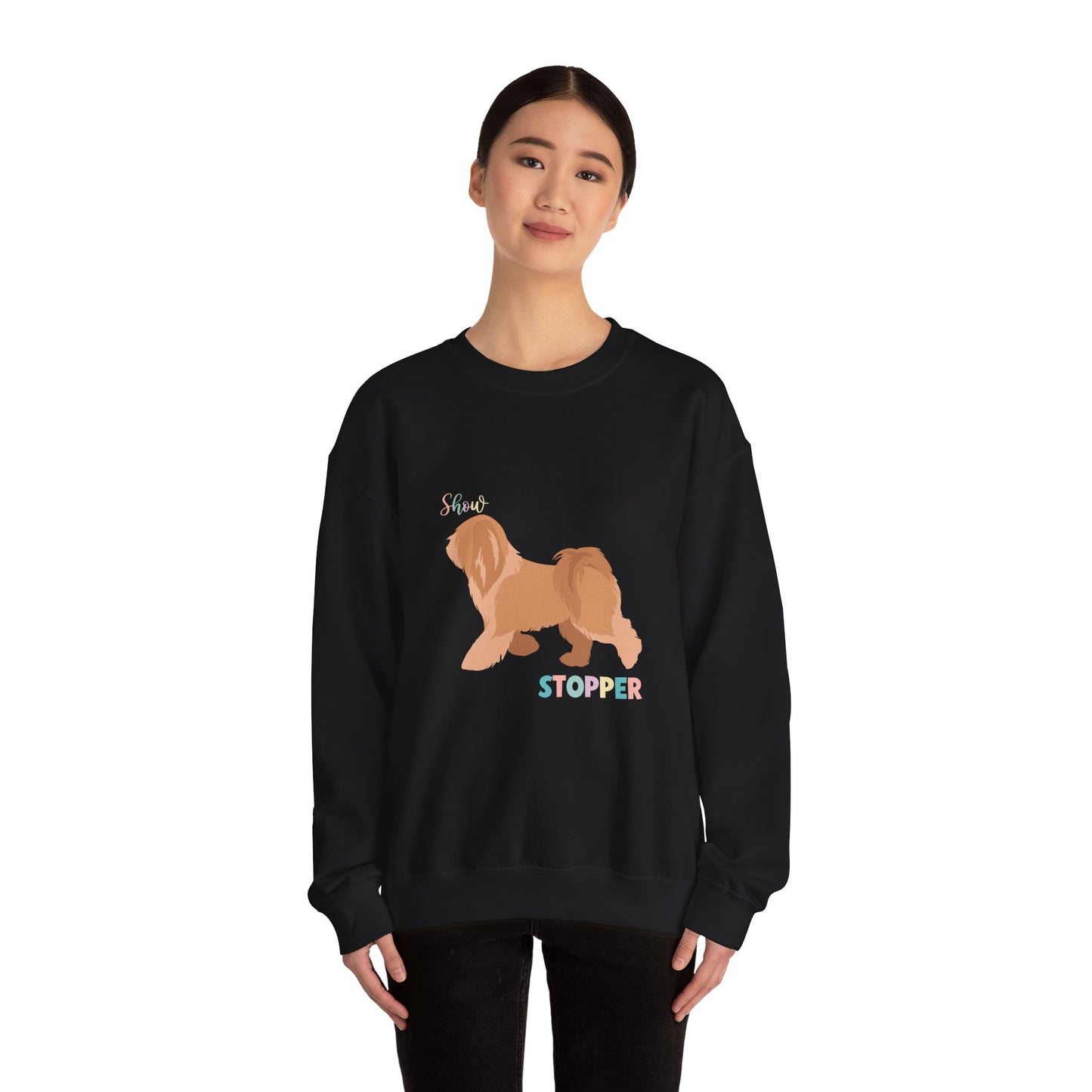 Tibetan Terrier Dog Unisex Heavy Blend Crewneck Sweatshirt