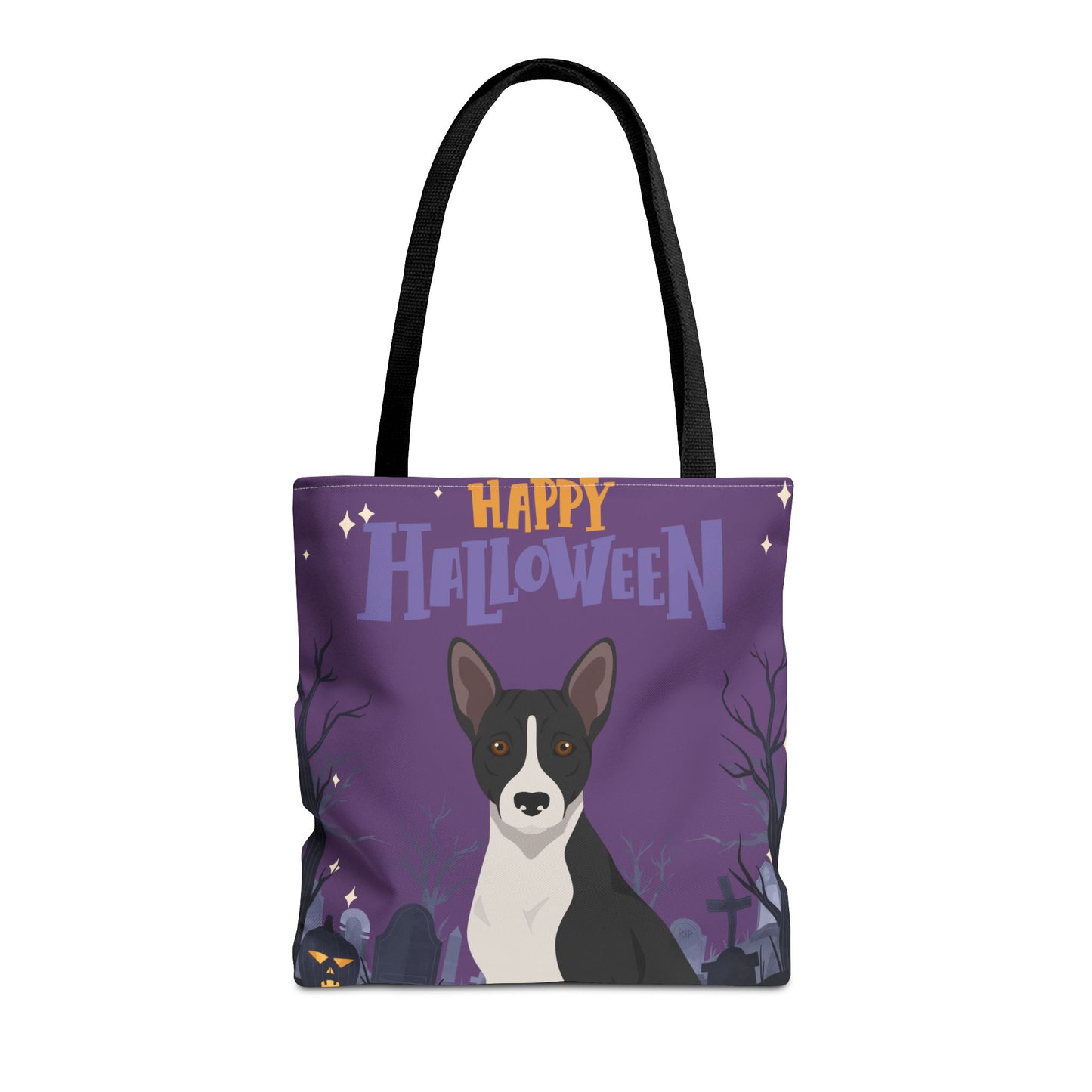 Basenji Dog Happy Halloween Tote Bag 16x16