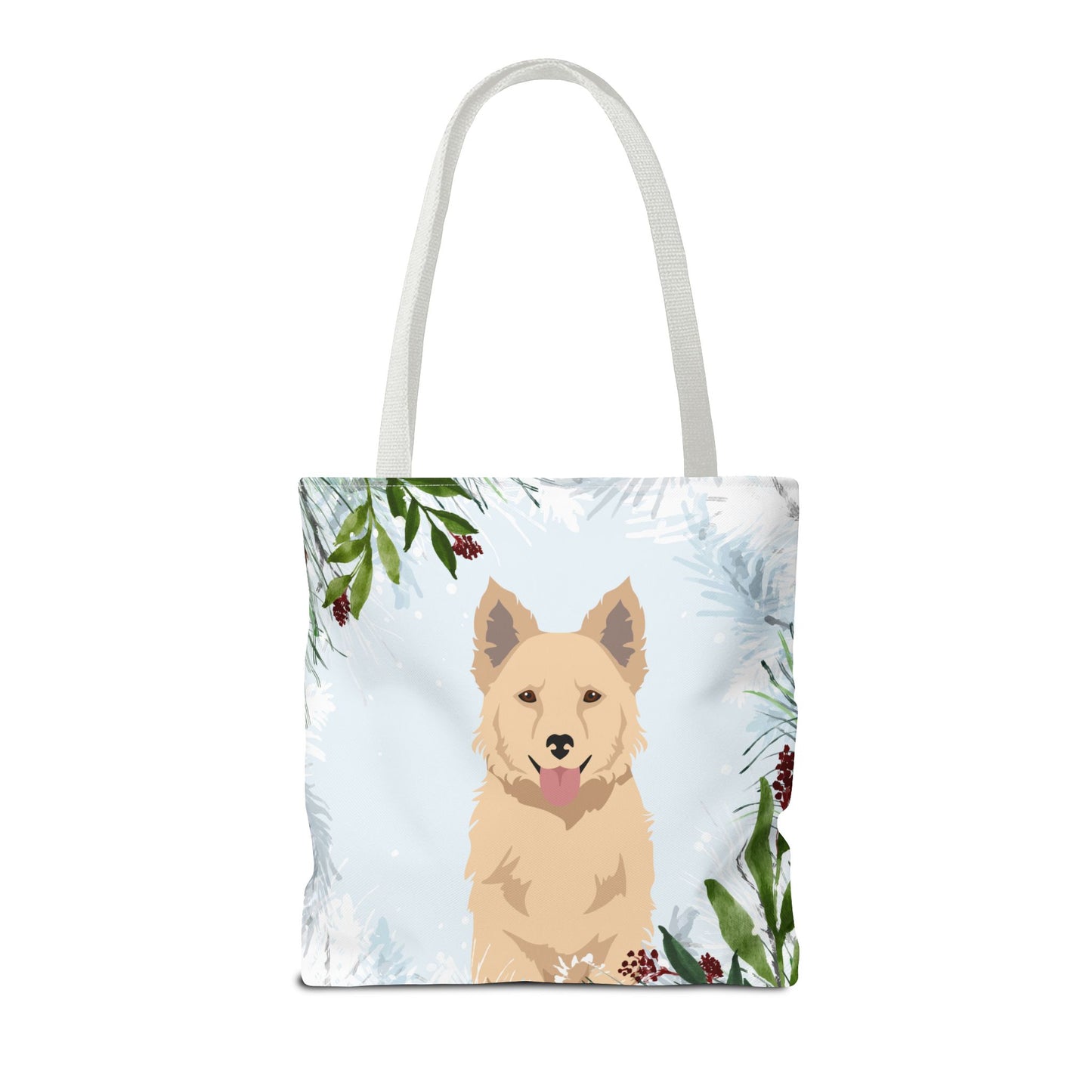 Mudi Dog Christmas Holiday Tote Bag 16x16