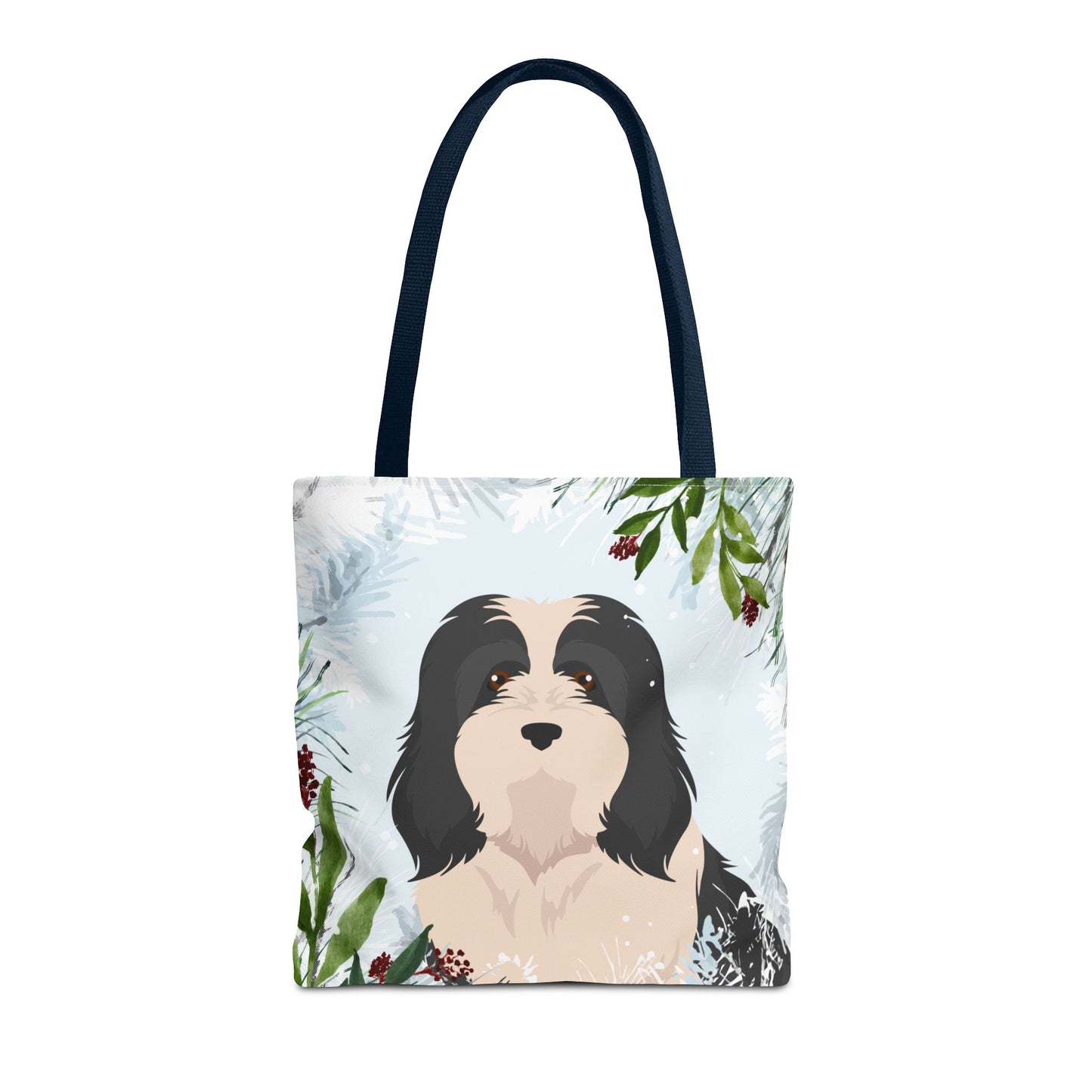 Havanese Dog Christmas Holiday Tote Bag 16x16
