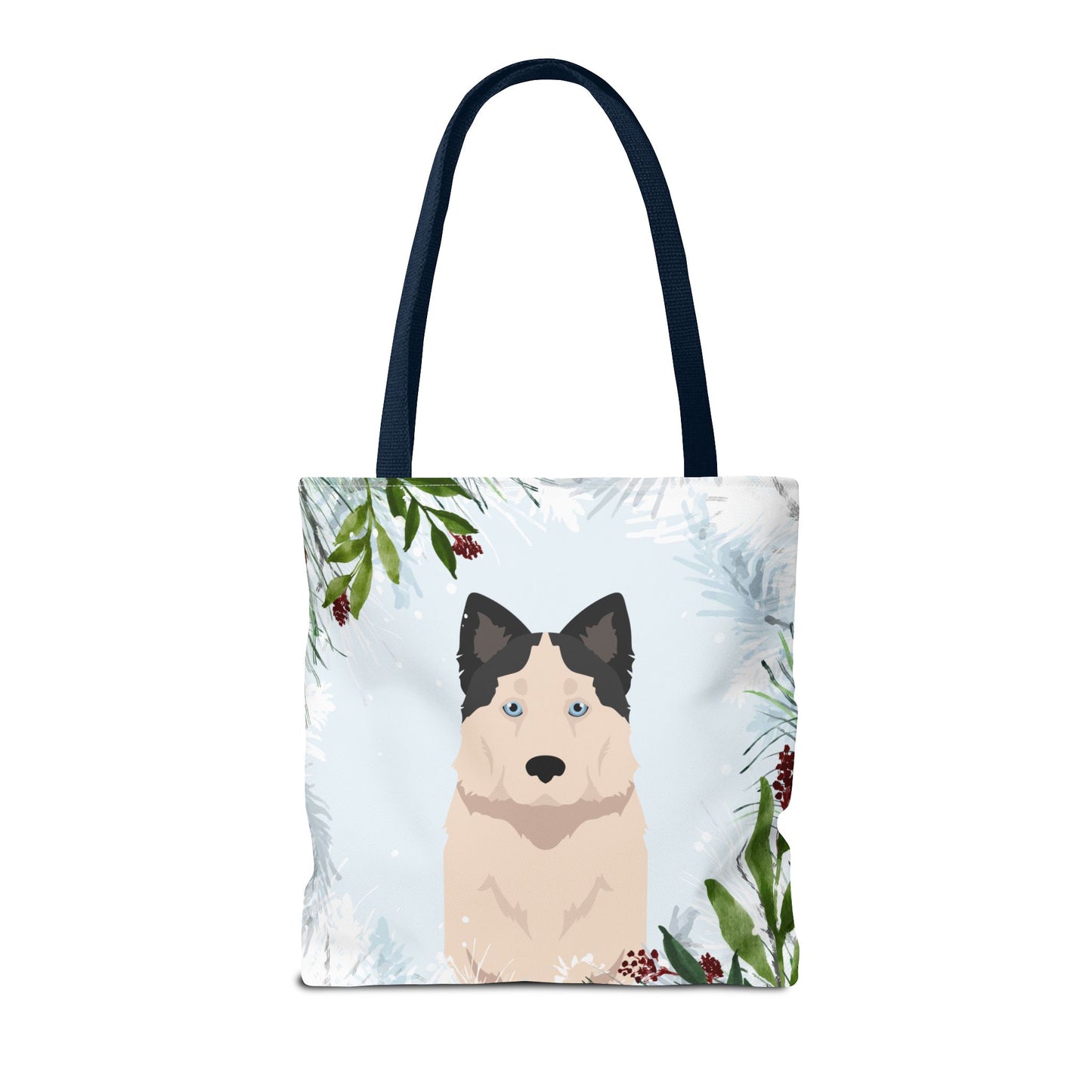 Yakutian Laika Dog Christmas Holiday Tote Bag 16x16