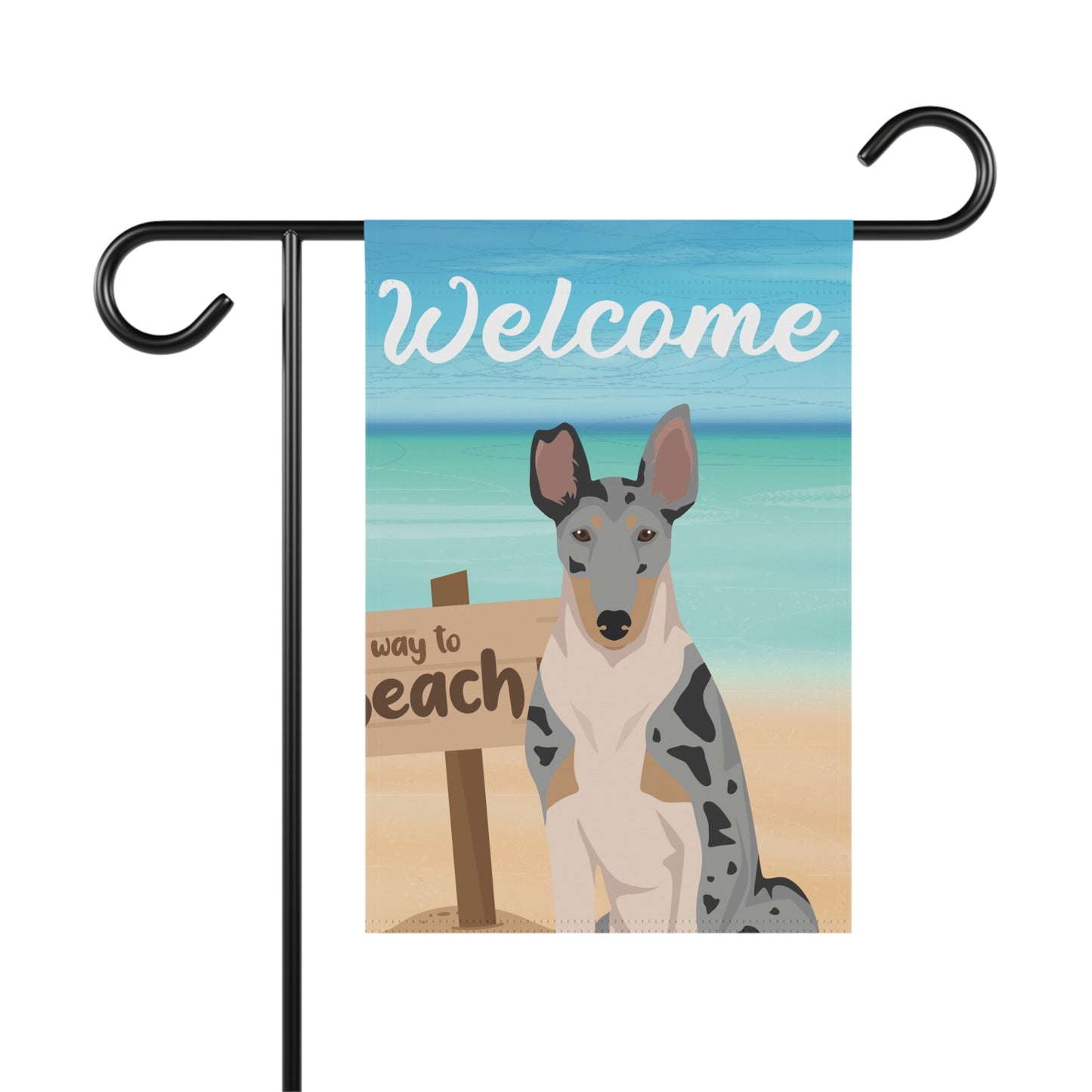 Smooth Collie Dog Garden Flag