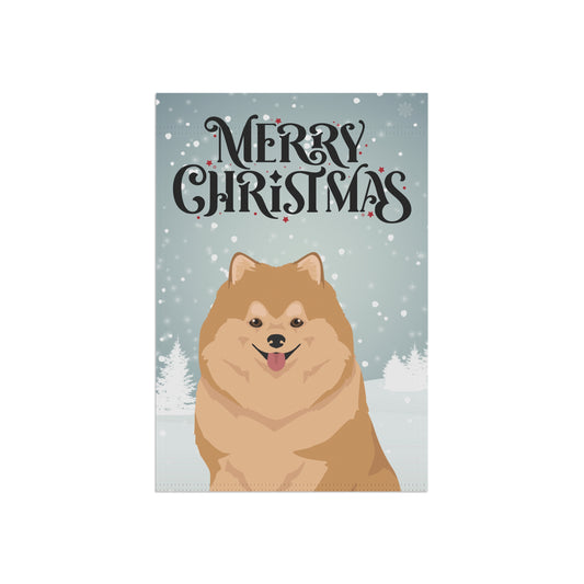 Pomeranian Dog Garden Flag