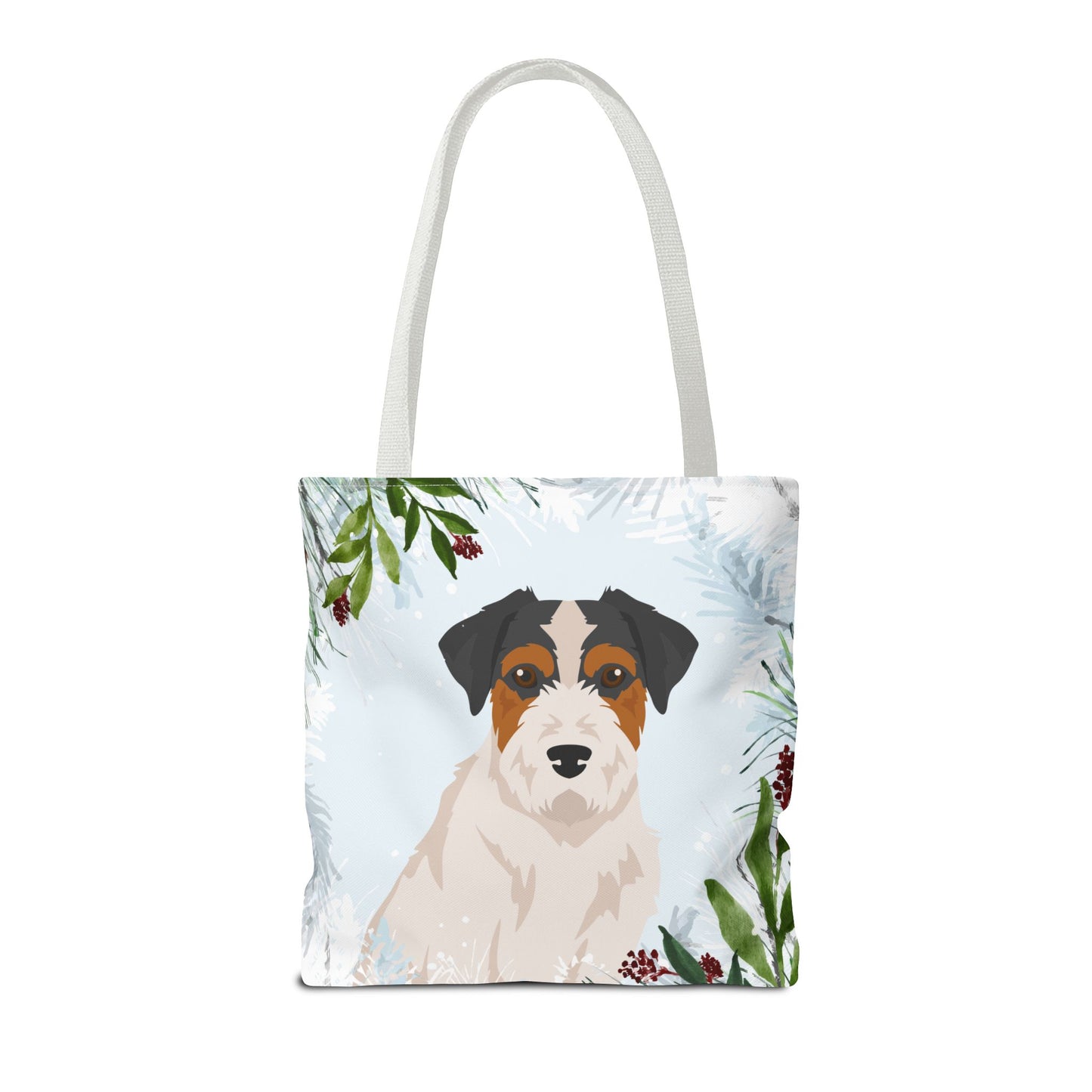 Jack Russell terrier Dog Christmas Holiday Tote Bag 16x16