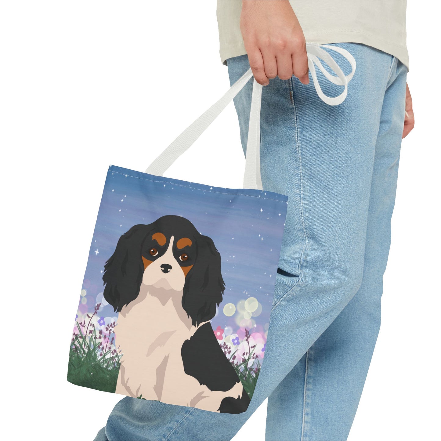 Cavalier King Charles Spaniel Dog Tote Bag 13x13