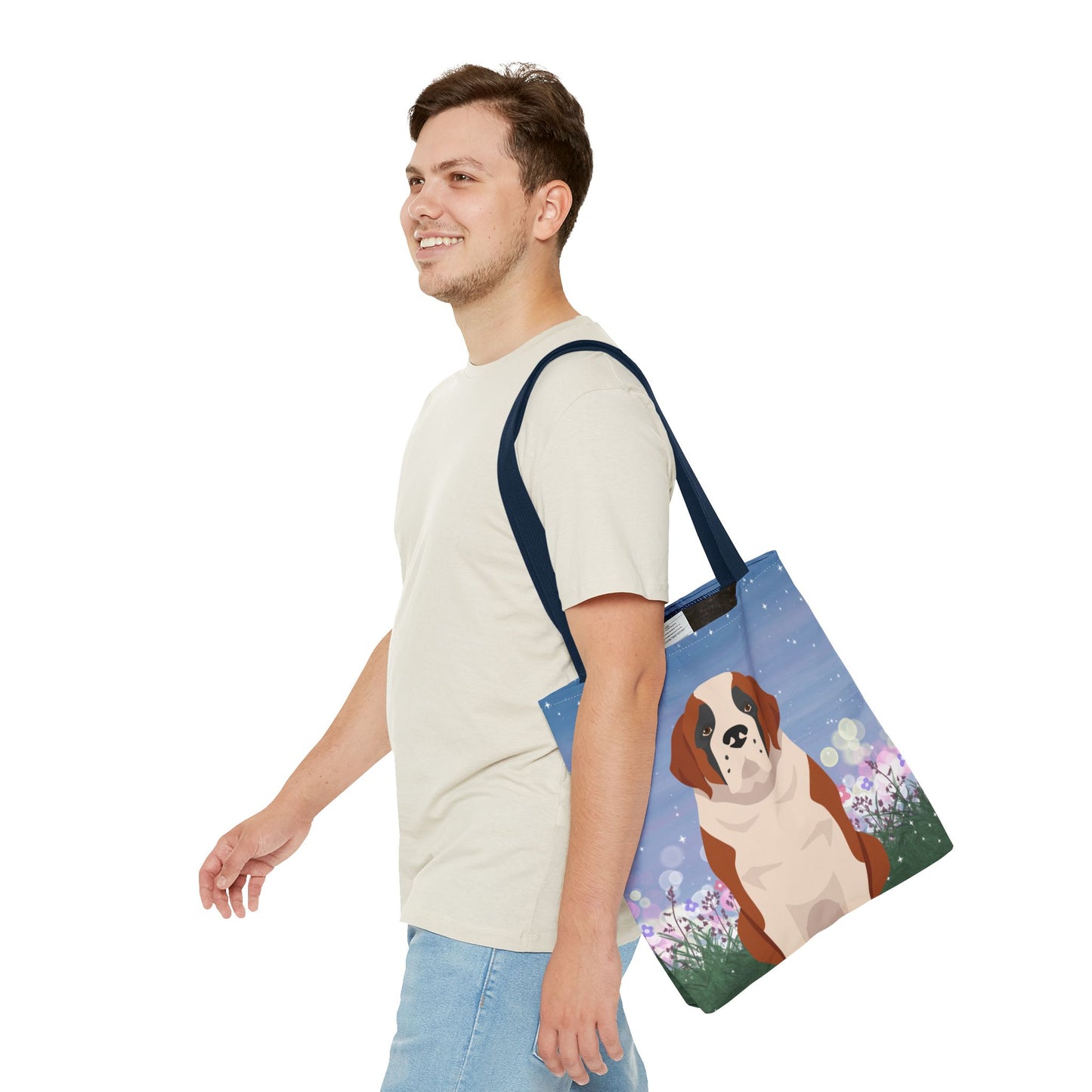 St Bernard Dog Tote Bag 16x16