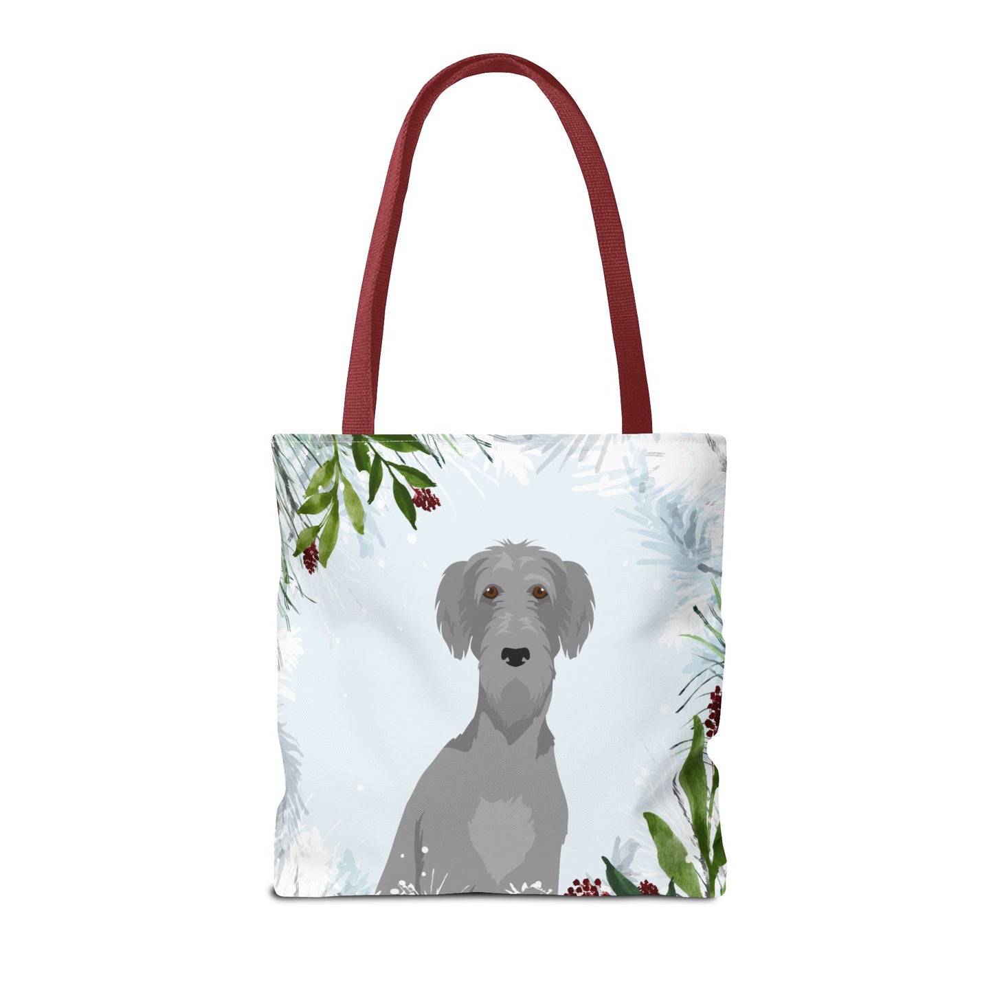 Scottish Deerhound Dog Christmas Holiday Tote Bag 16x16