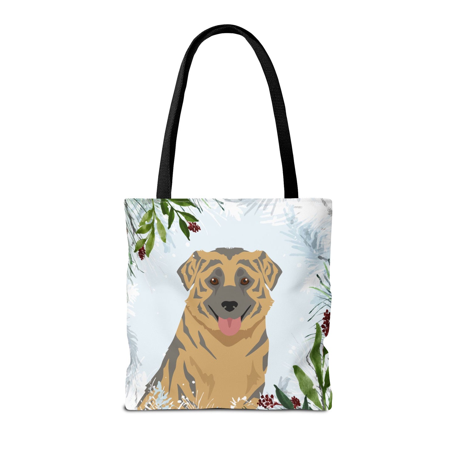 Aidi Dog Christmas Holiday Tote Bag 16x16