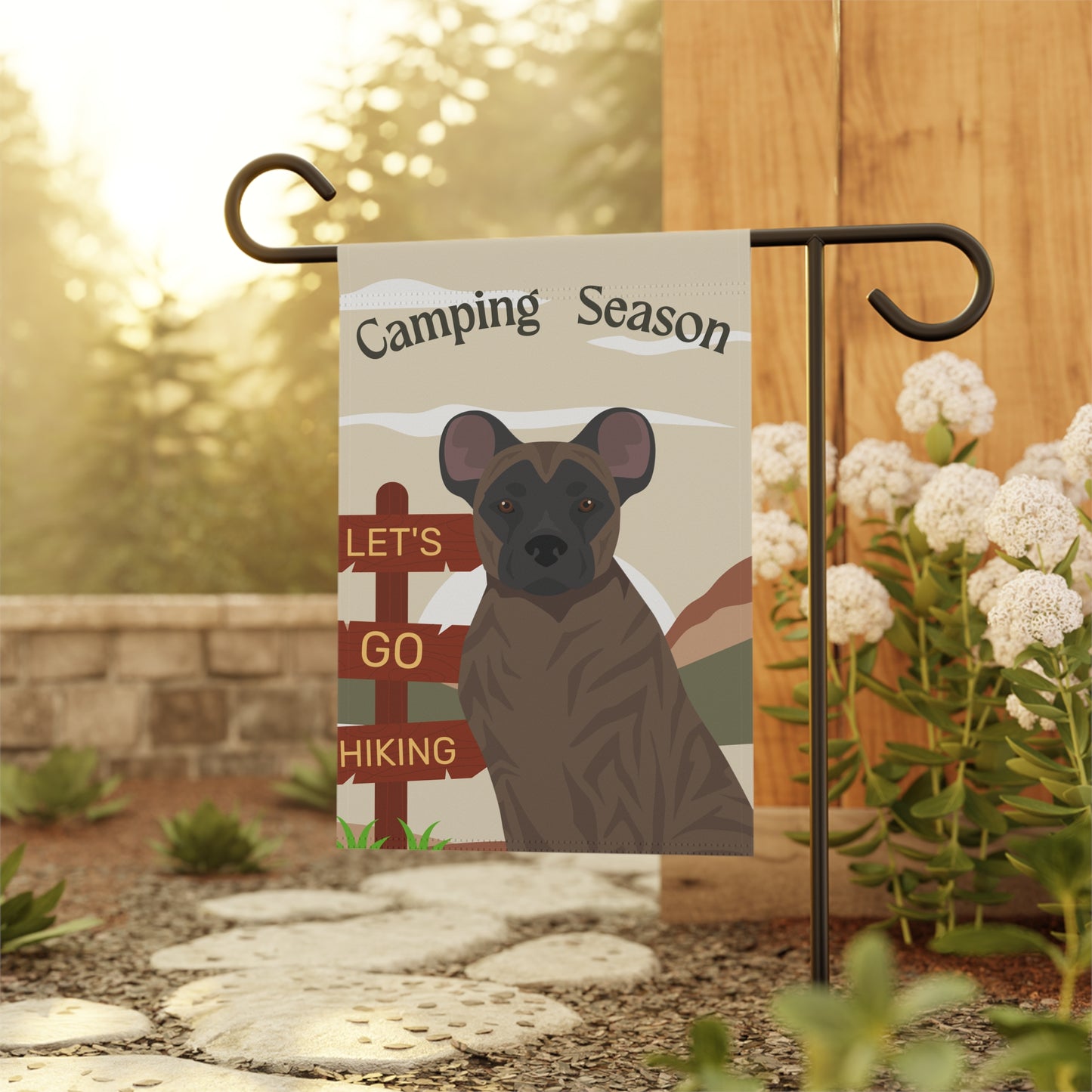 St Miguel Cattle Dog Camping Garden Flag