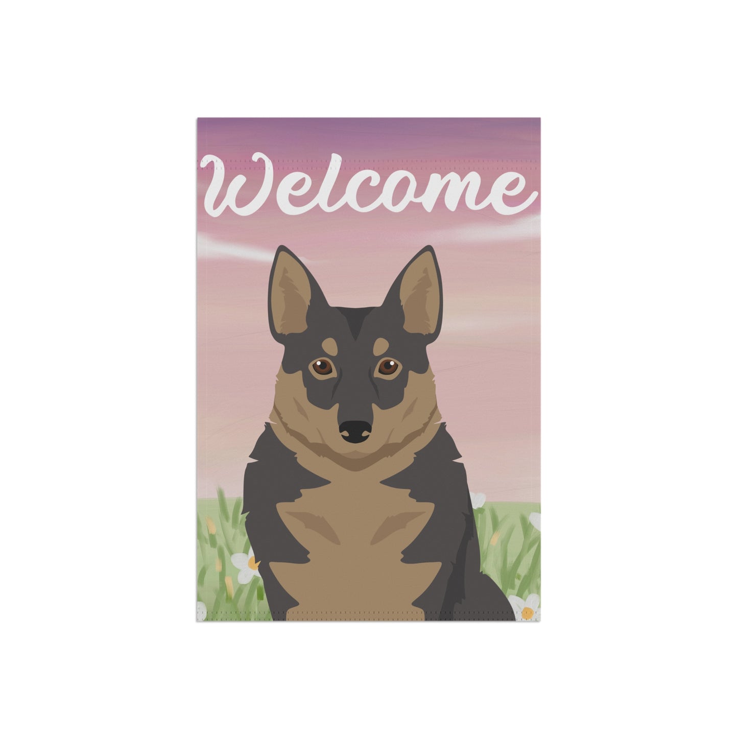 Swedish Vallhund Dog Welcome Garden Flag