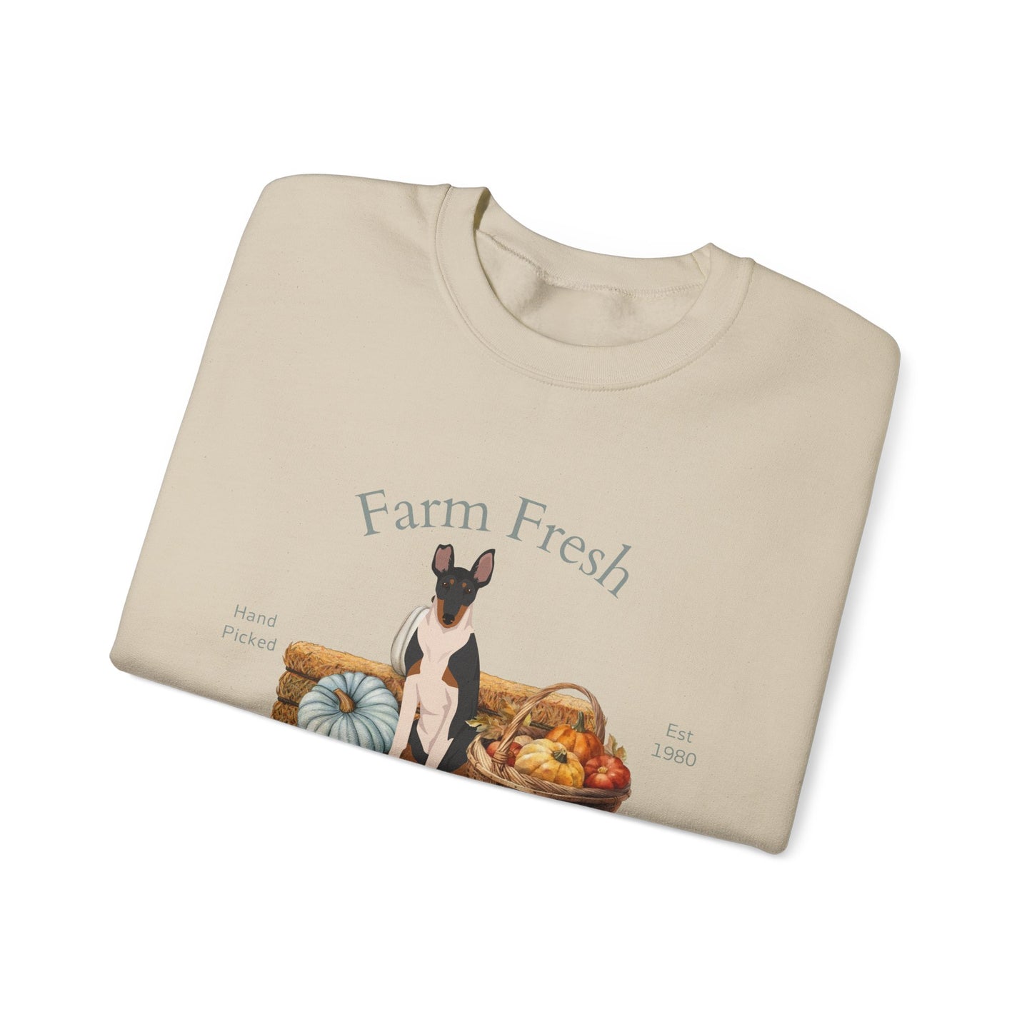 Smooth Collie Dog Fall Farm Fresh Unisex Heavy Blend Crewneck Sweatshirt