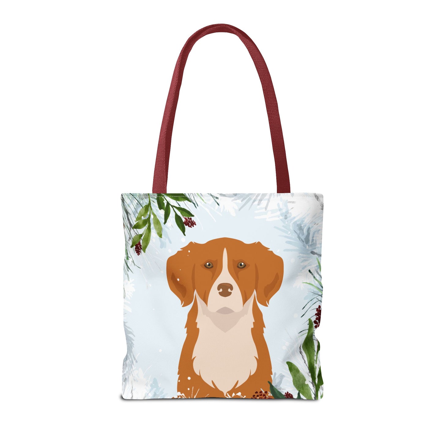 Nova Scotia Tolling Retriever Dog Christmas Holiday Tote Bag 16x16