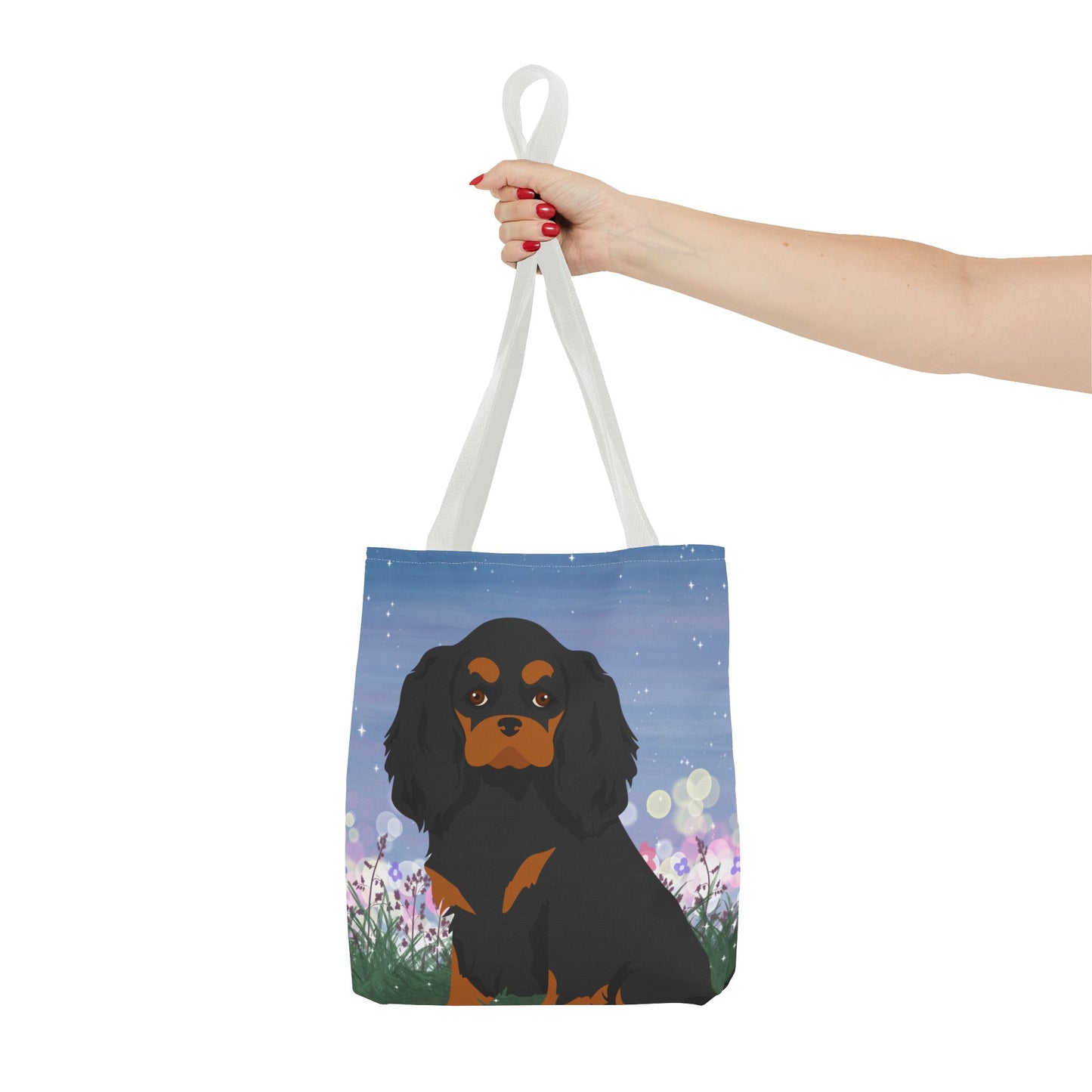 Cavalier King Charles Spaniel Dog Tote Bag 13x13