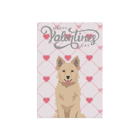 Mudi Dog Valentines Day Garden Flag
