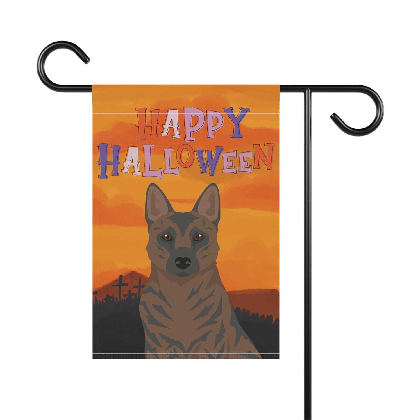 Kai Ken Dog Halloween Garden Flag