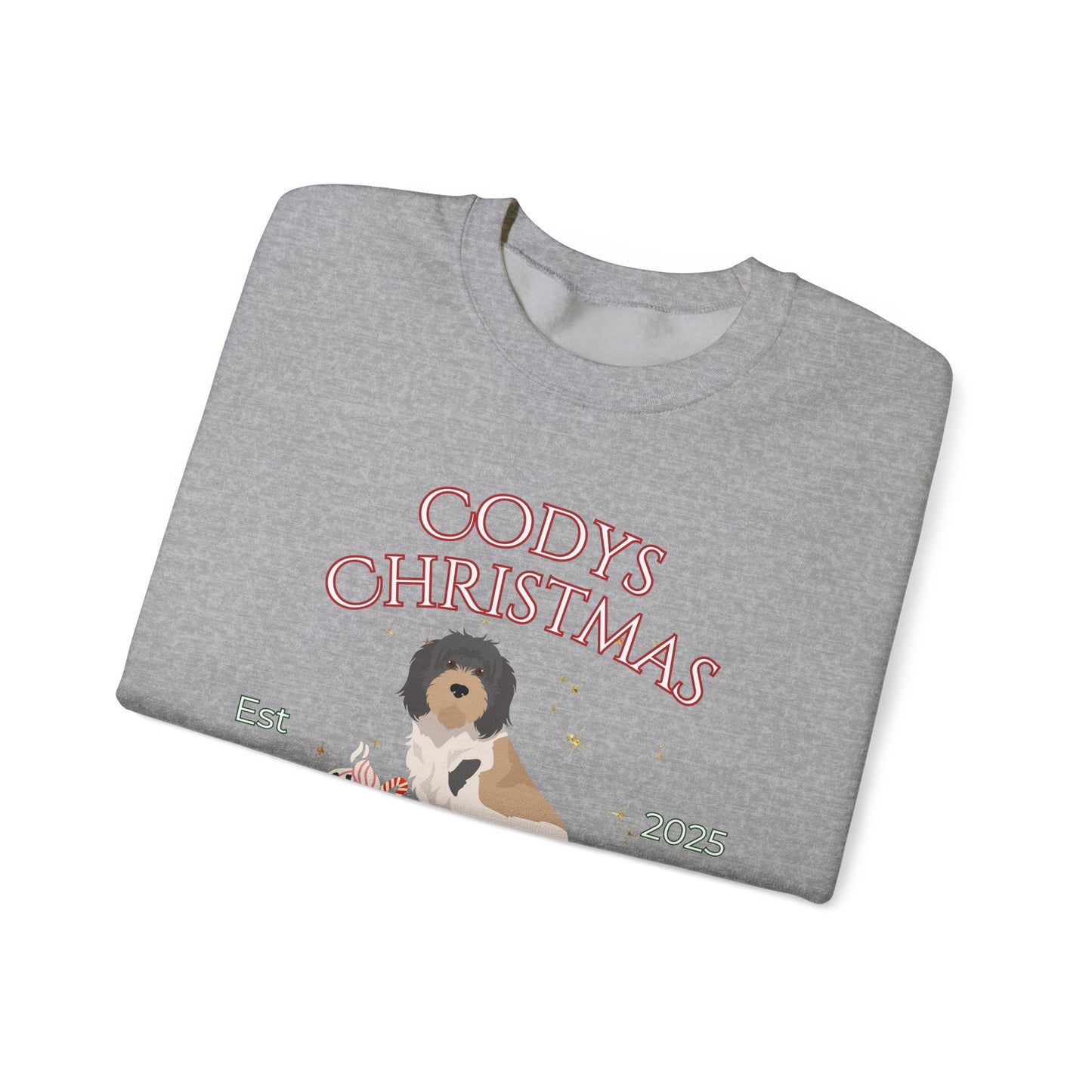 Grand Basset Griffon Vandeen Dog Christmas Social Club Unisex Heavy Blend Crewneck Sweatshirt Custom Name