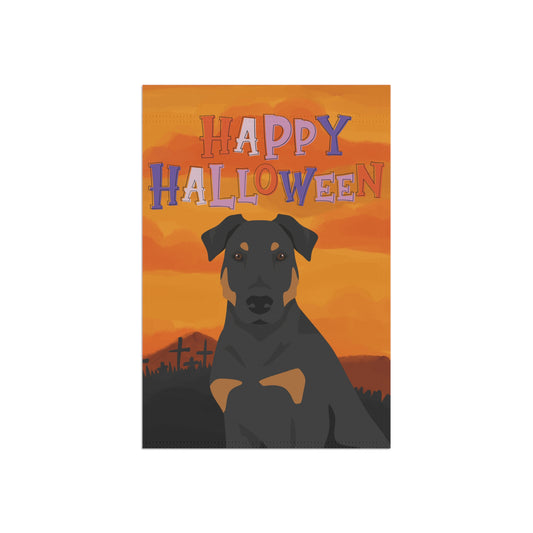 Beauceron Dog Halloween Garden Flag