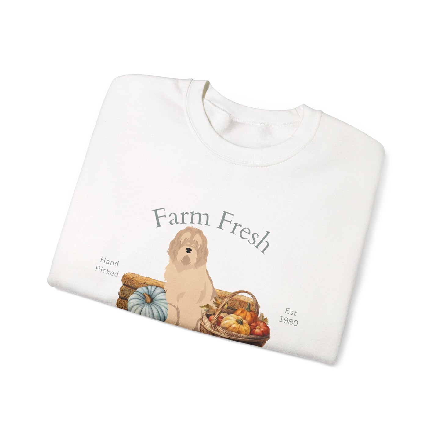 Otterhound Dog Fall Farm Fresh Unisex Heavy Blend Crewneck Sweatshirt